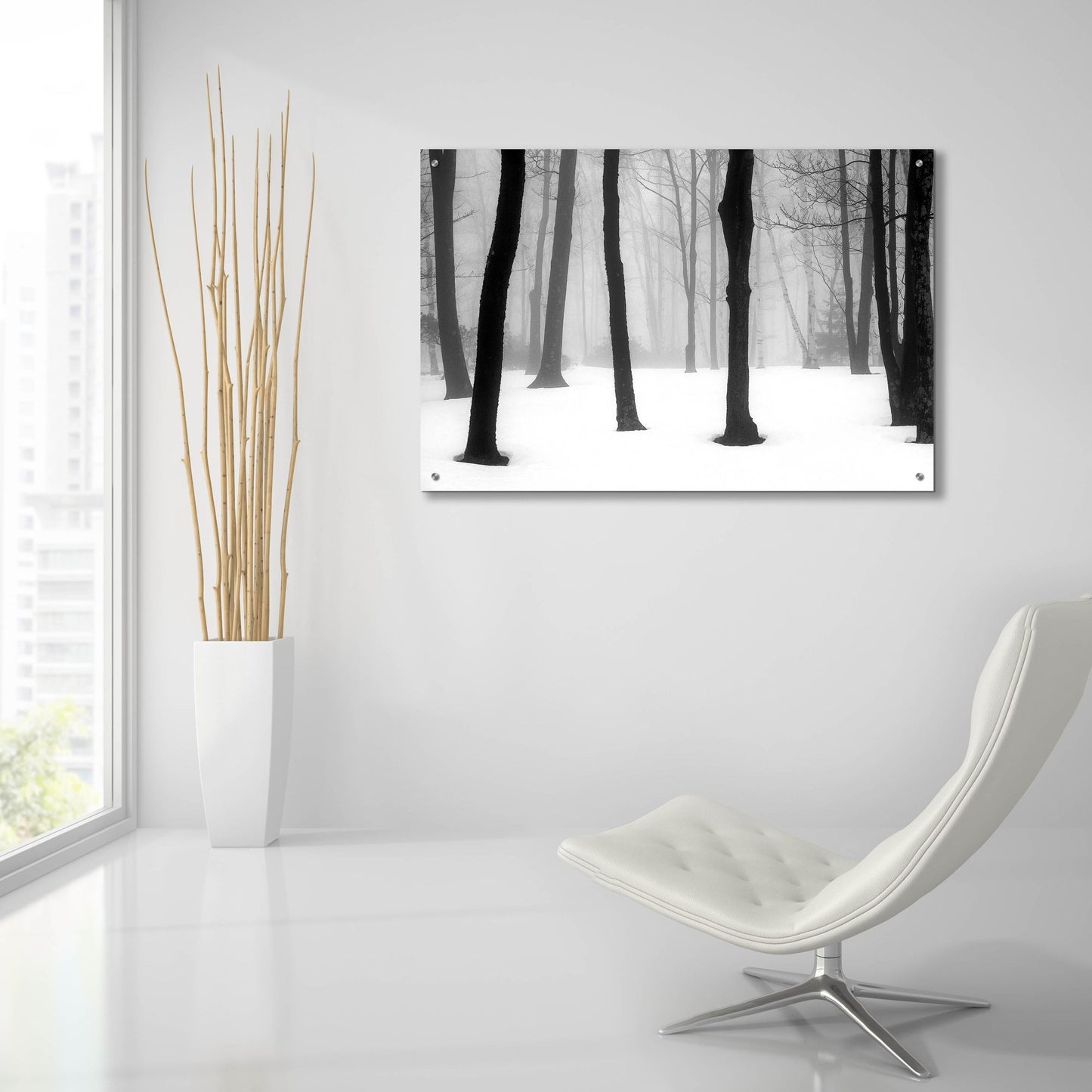 Epic Art ' Winter Fog' by Kelly Sinclair, Acrylic Glass Wall Art,36x24