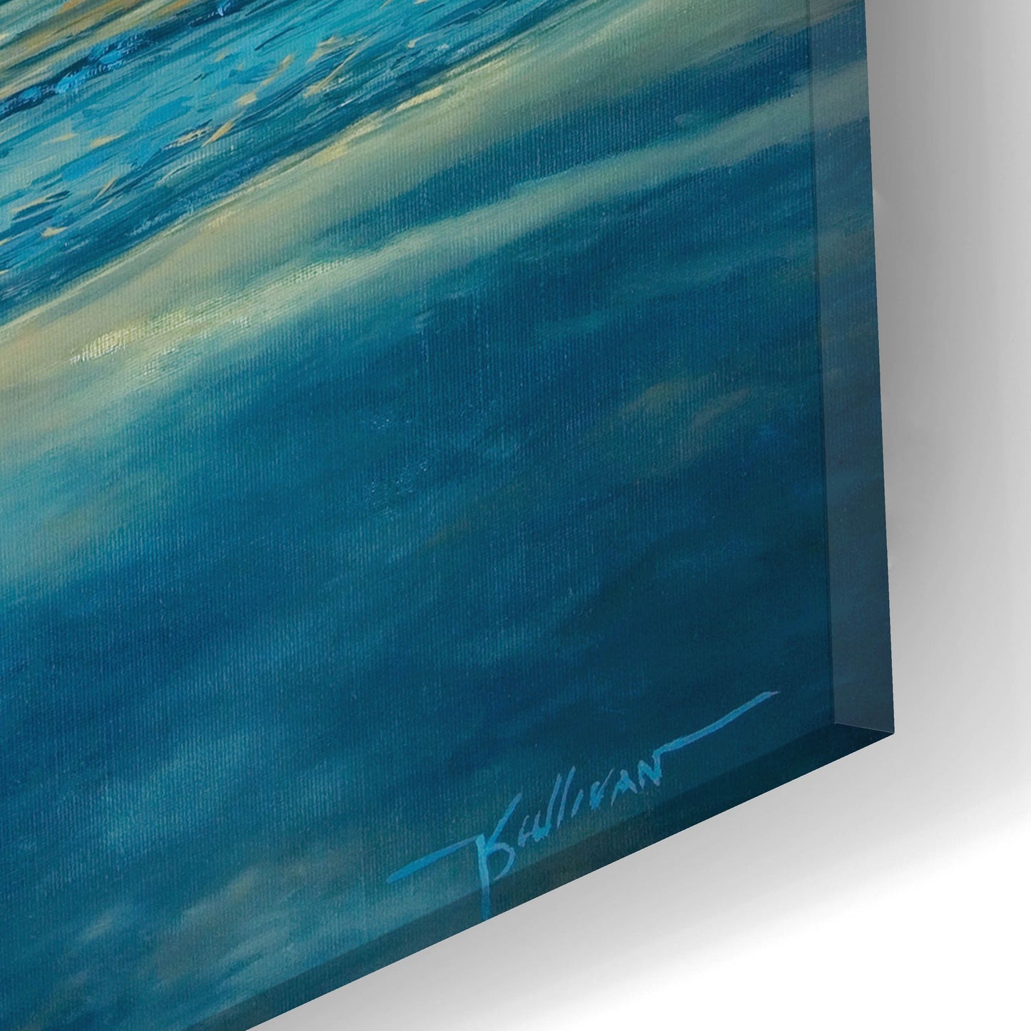 Epic Art ' Amelia Island Dawn' by Kent Sullivan, Acrylic Glass Wall Art,24x12