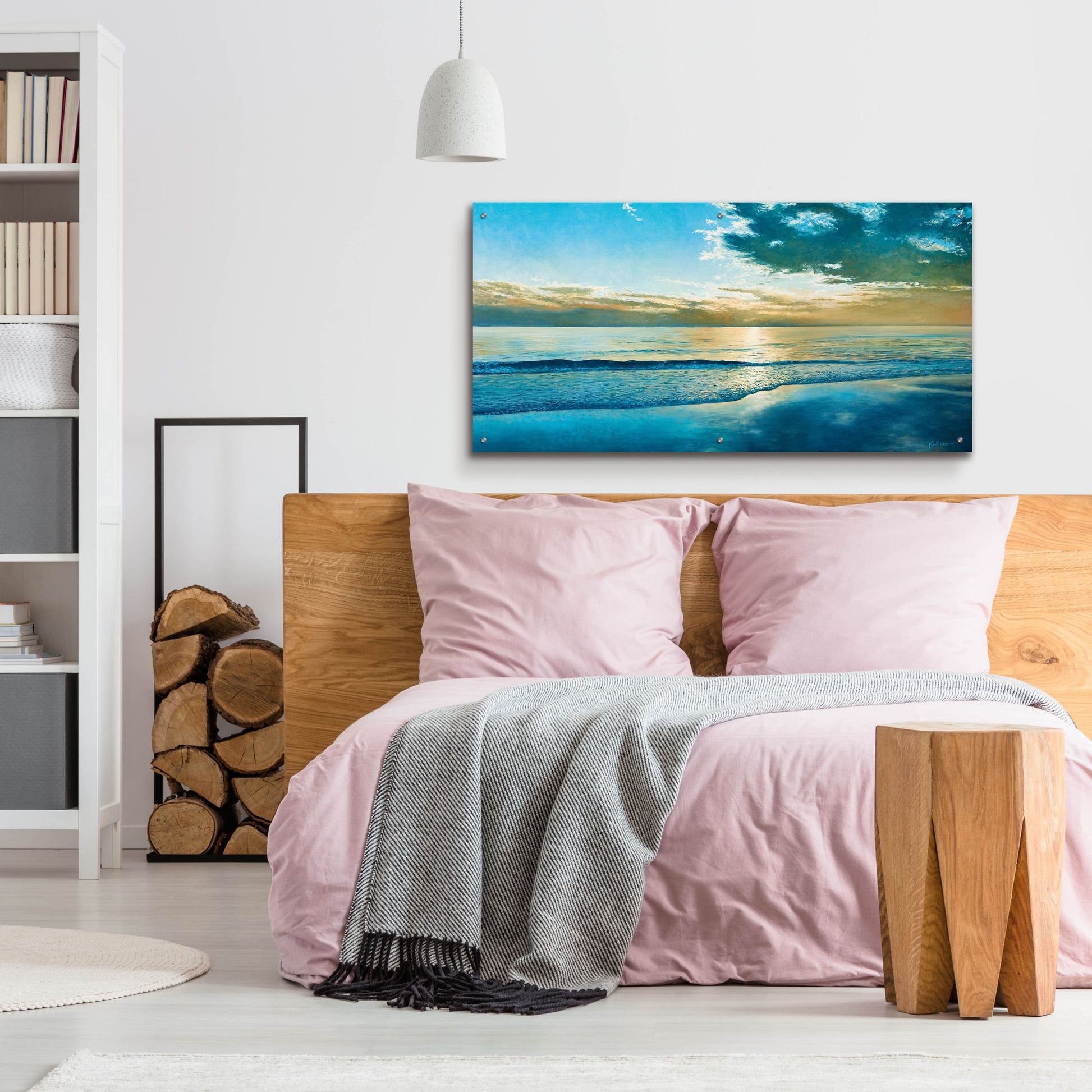 Epic Art ' Amelia Island Dawn' by Kent Sullivan, Acrylic Glass Wall Art,48x24