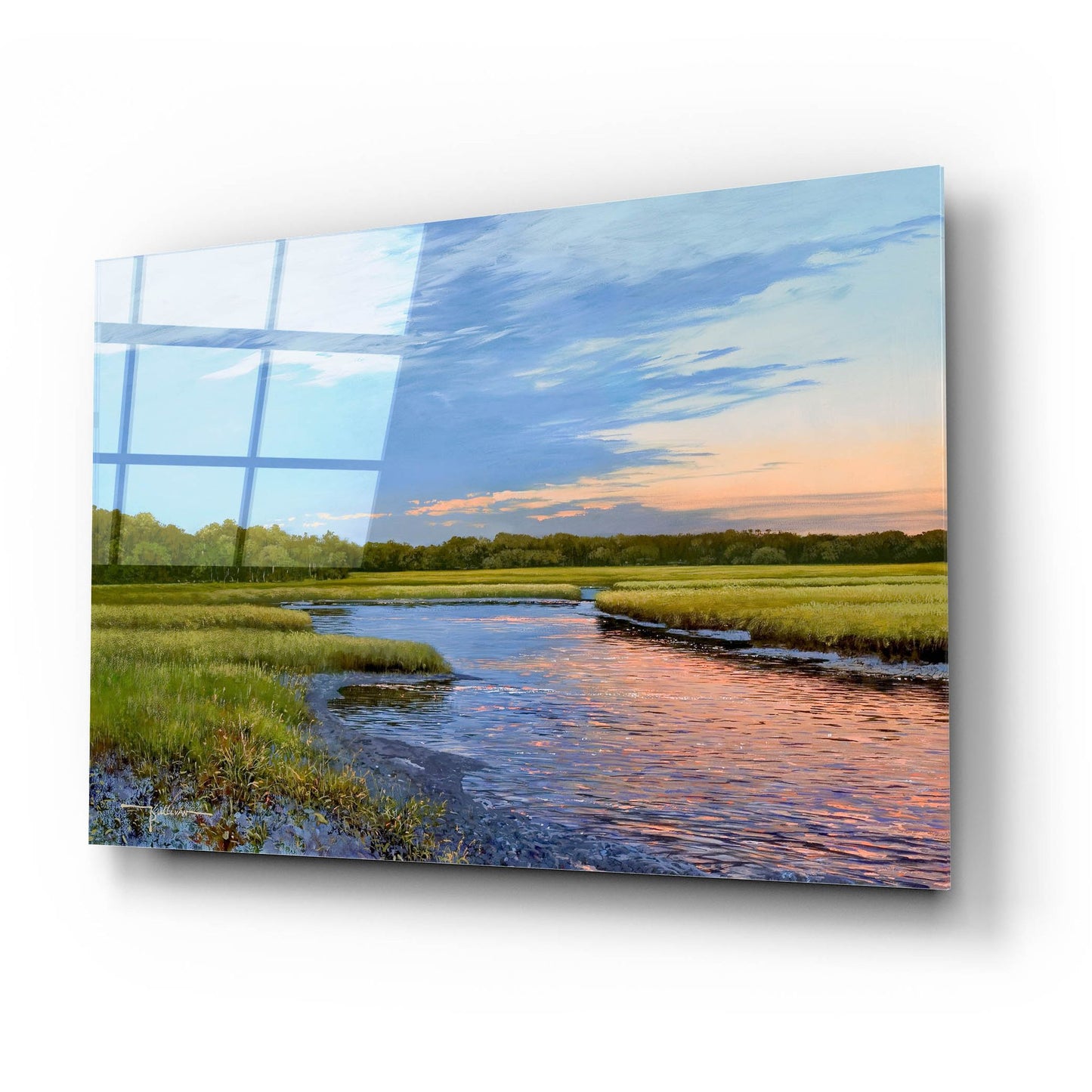 Epic Art ' Evening Downs' by Kent Sullivan, Acrylic Glass Wall Art,24x16