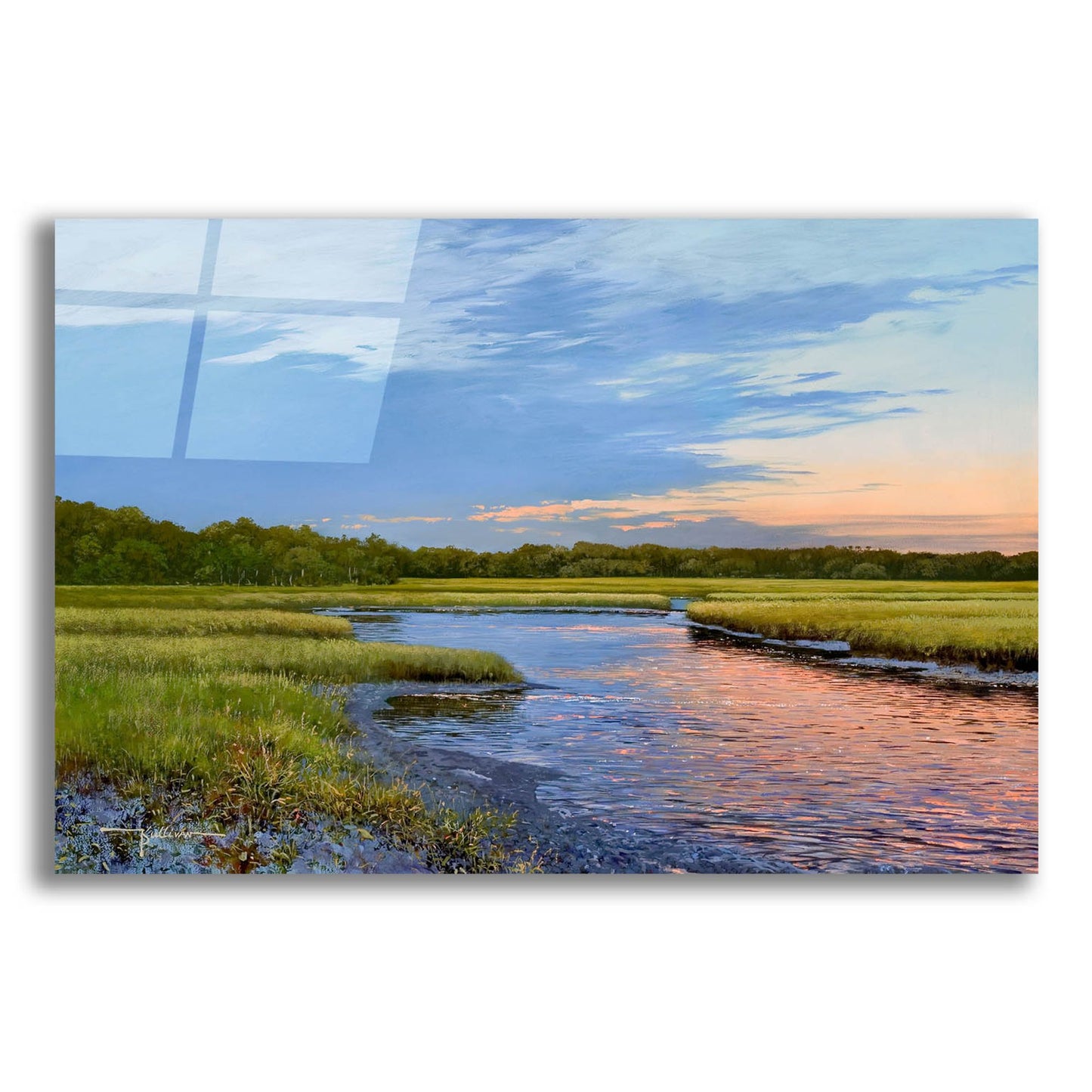 Epic Art ' Evening Downs' by Kent Sullivan, Acrylic Glass Wall Art,24x16