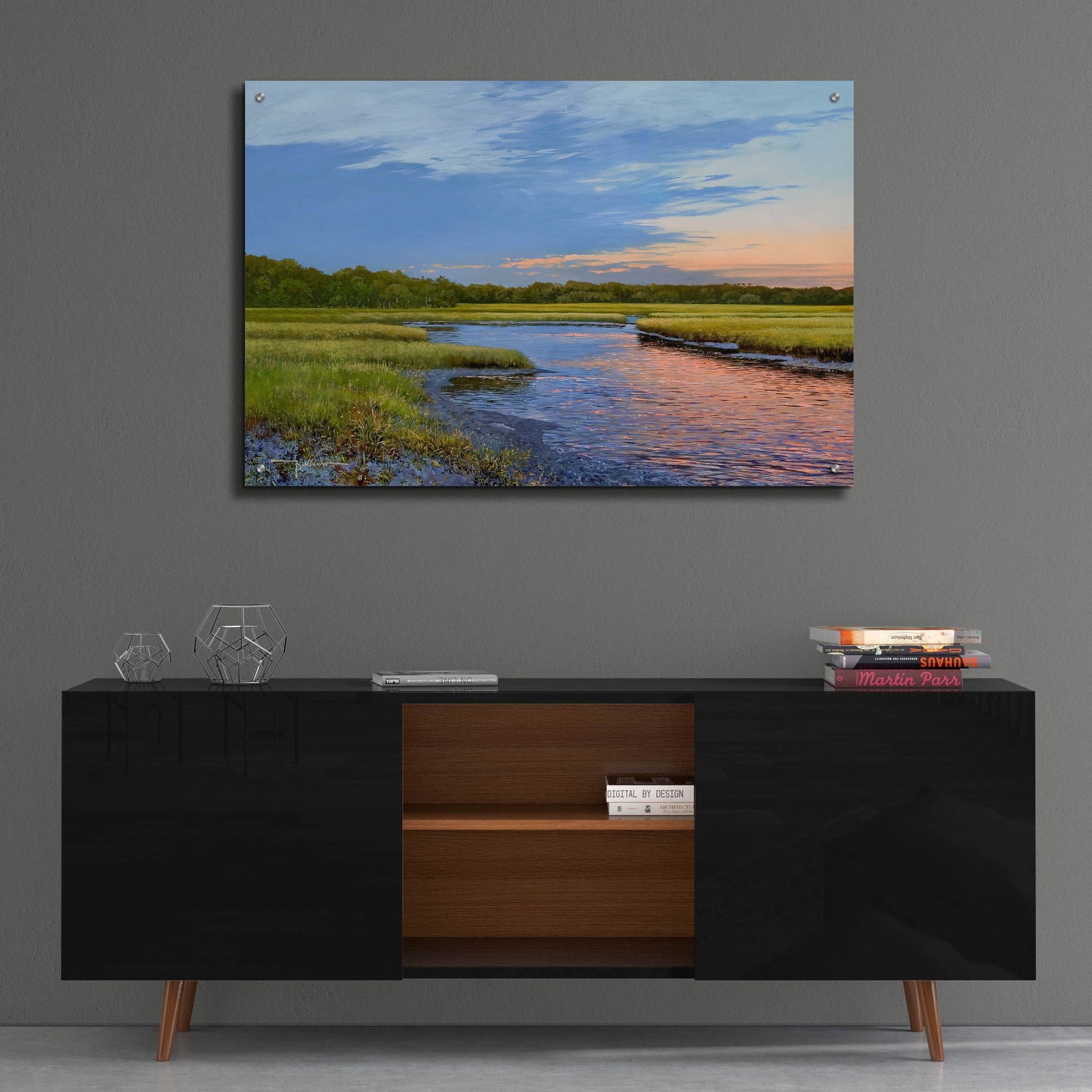 Epic Art ' Evening Downs' by Kent Sullivan, Acrylic Glass Wall Art,36x24