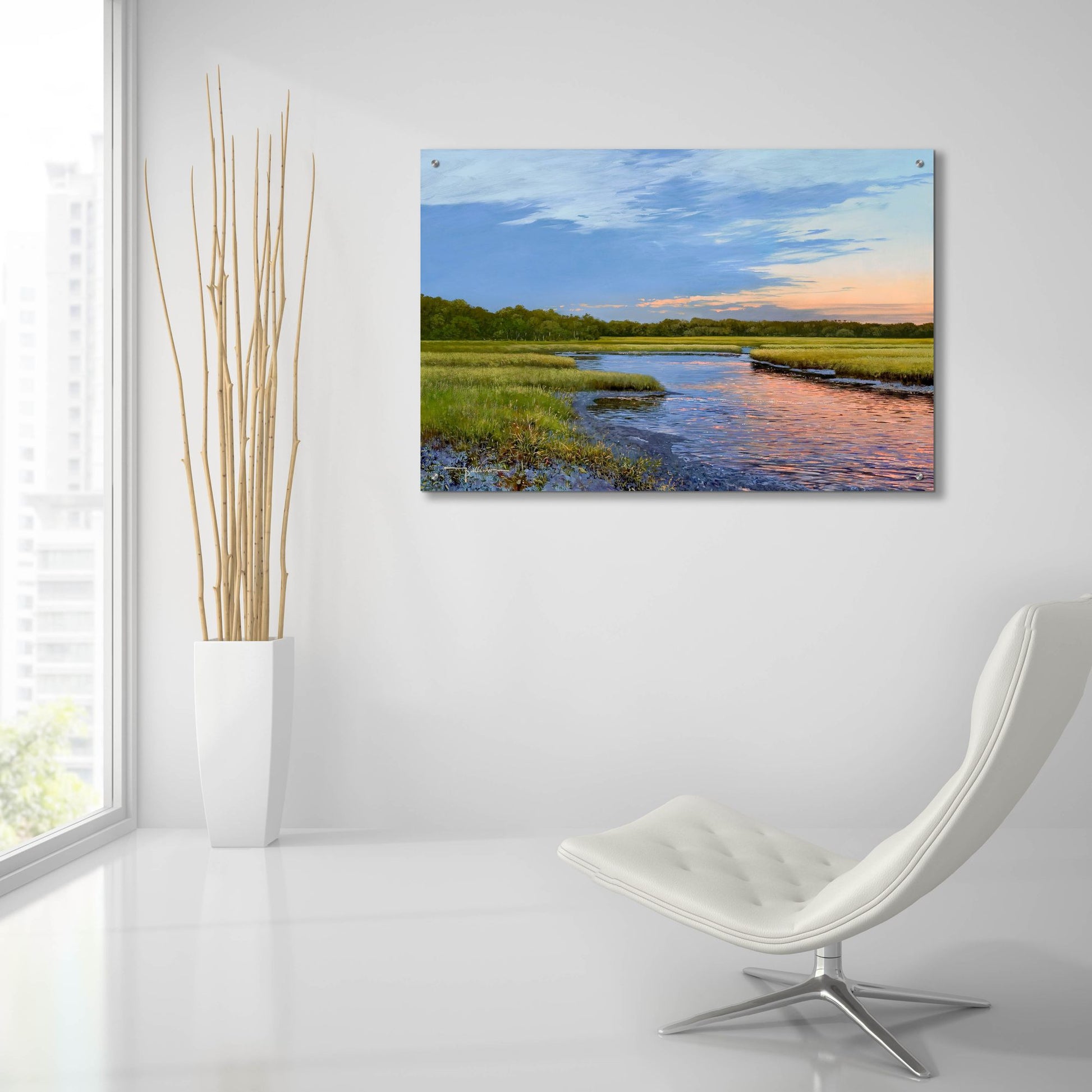 Epic Art ' Evening Downs' by Kent Sullivan, Acrylic Glass Wall Art,36x24