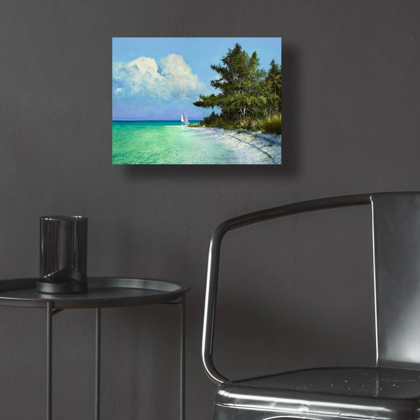 Epic Art ' Cayo Costa Beach' by Kent Sullivan, Acrylic Glass Wall Art,16x12