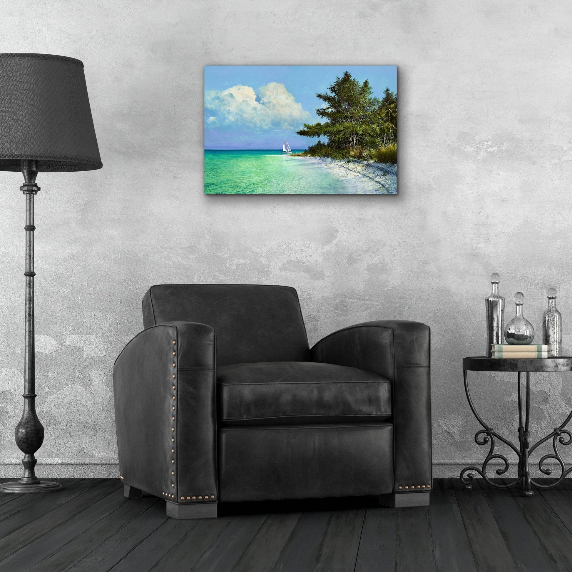 Epic Art ' Cayo Costa Beach' by Kent Sullivan, Acrylic Glass Wall Art,24x16