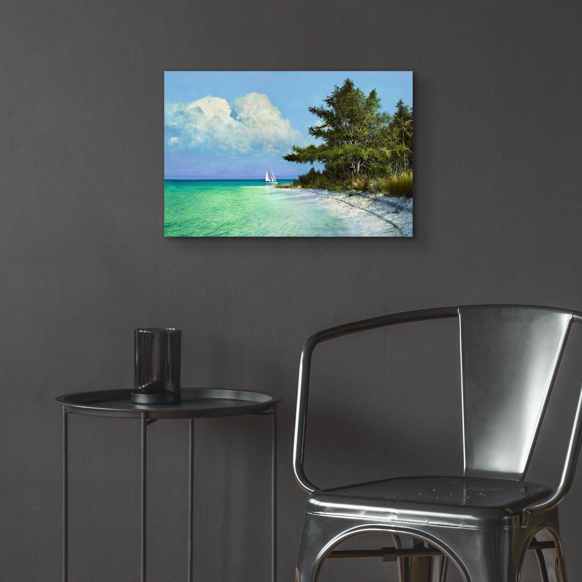 Epic Art ' Cayo Costa Beach' by Kent Sullivan, Acrylic Glass Wall Art,24x16