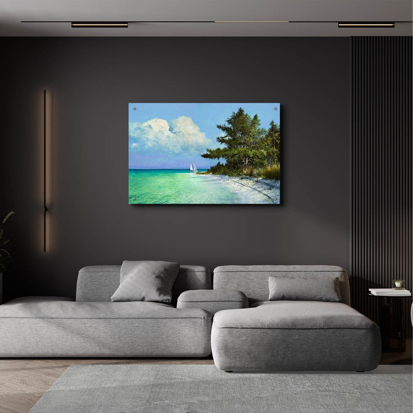 Epic Art ' Cayo Costa Beach' by Kent Sullivan, Acrylic Glass Wall Art,36x24