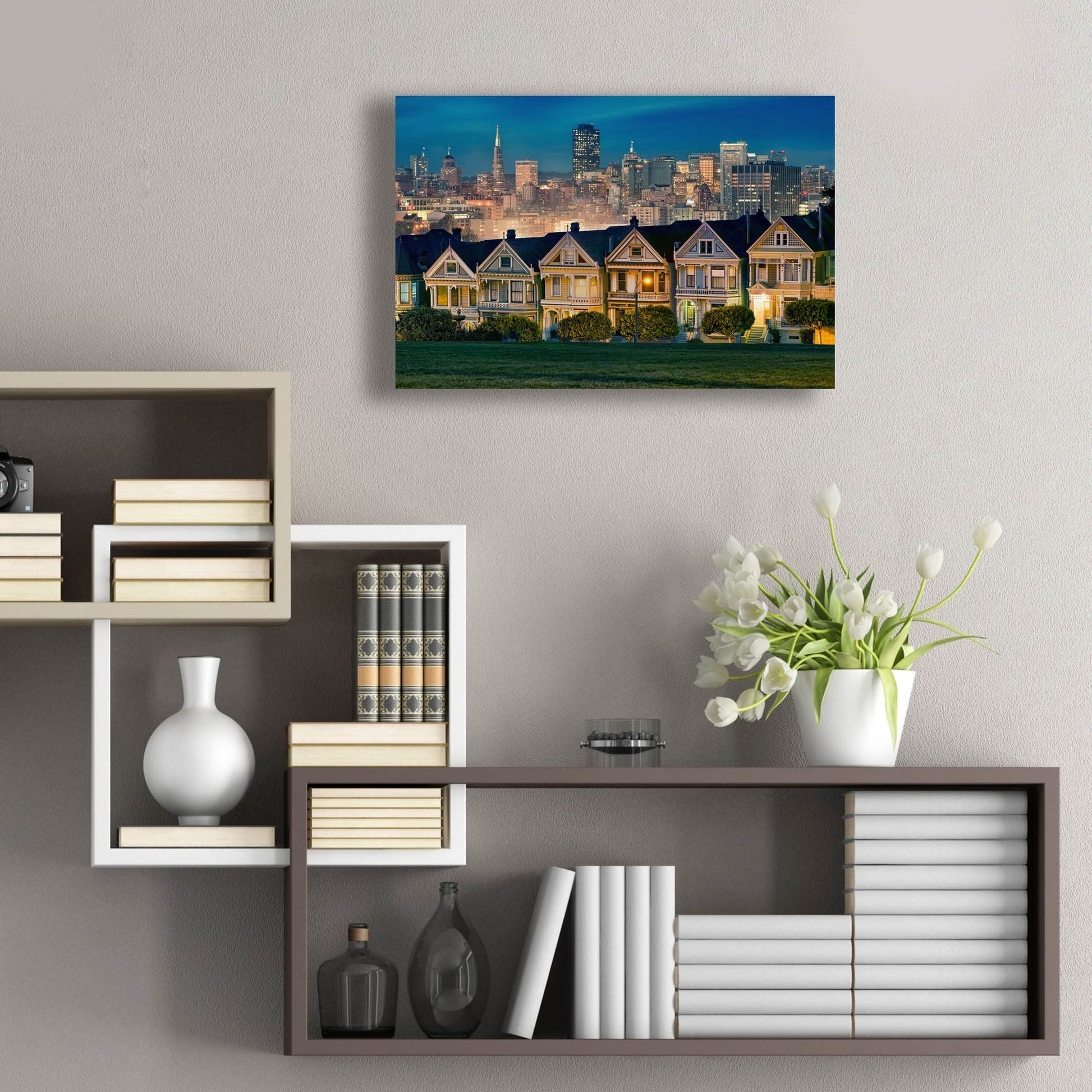 Epic Art ' Painted Ladies' by Lee Sie, Acrylic Glass Wall Art,24x16