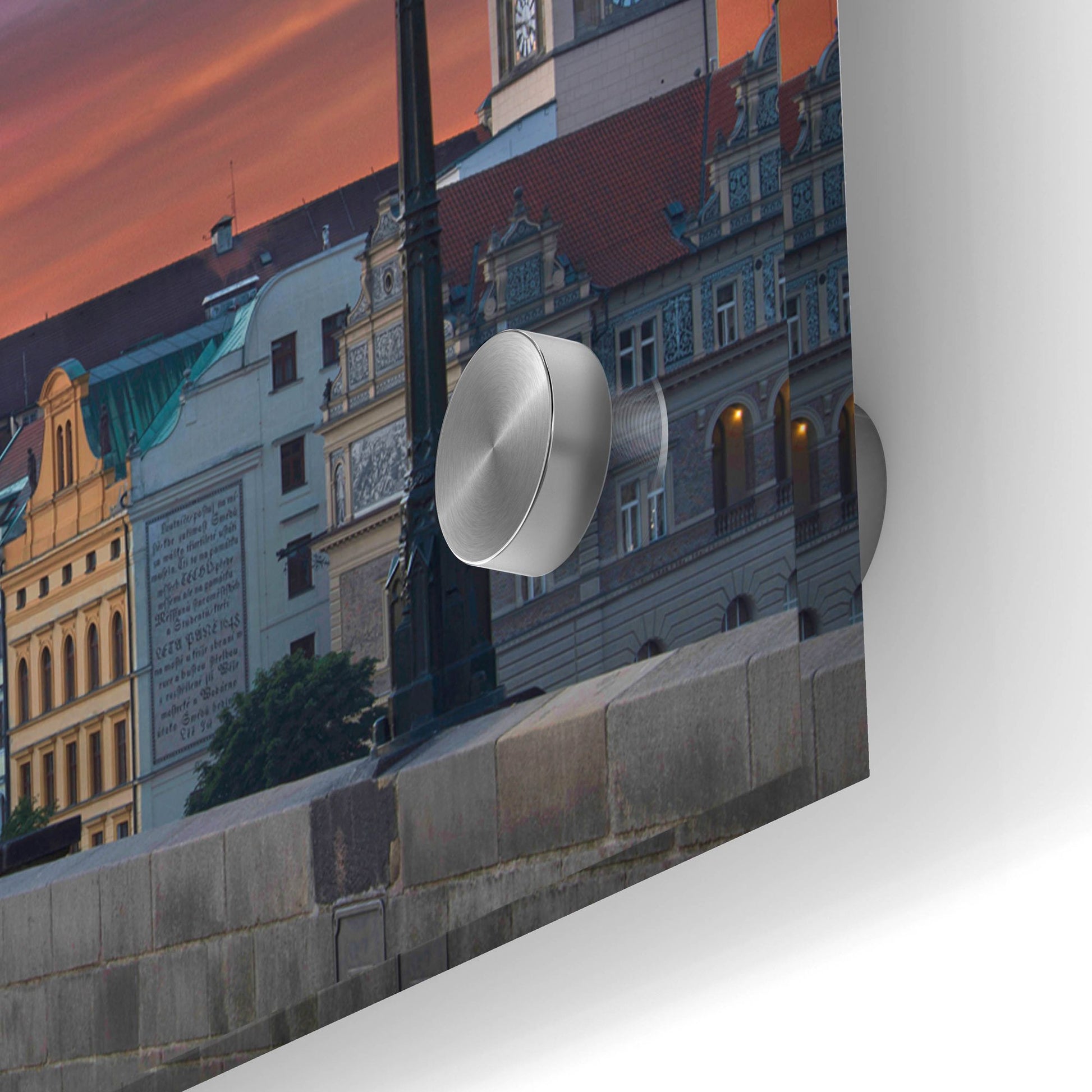 Epic Art ' Dawn at Charles Bridge' by Lee Sie, Acrylic Glass Wall Art,36x12