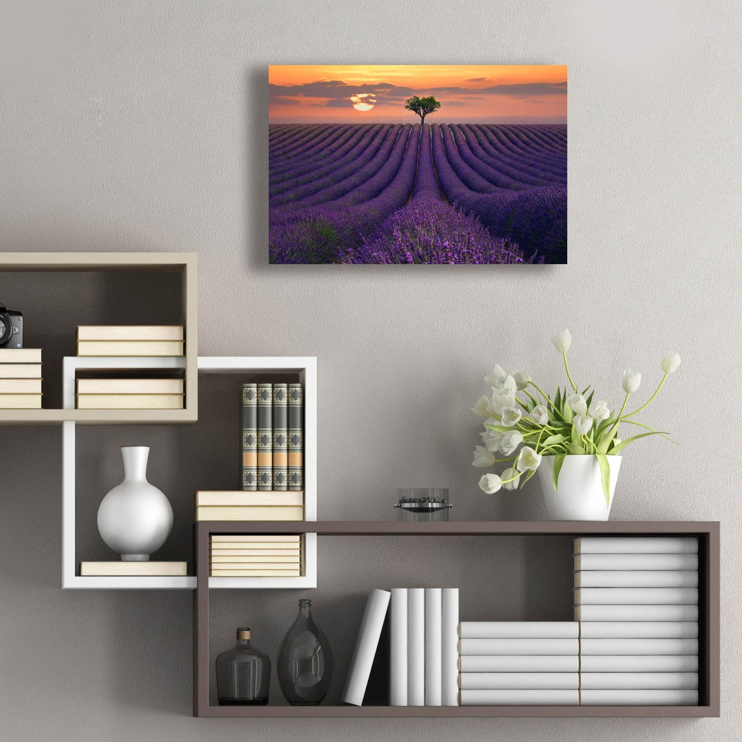 Epic Art ' For the Love of Lavender' by Lee Sie, Acrylic Glass Wall Art,24x16