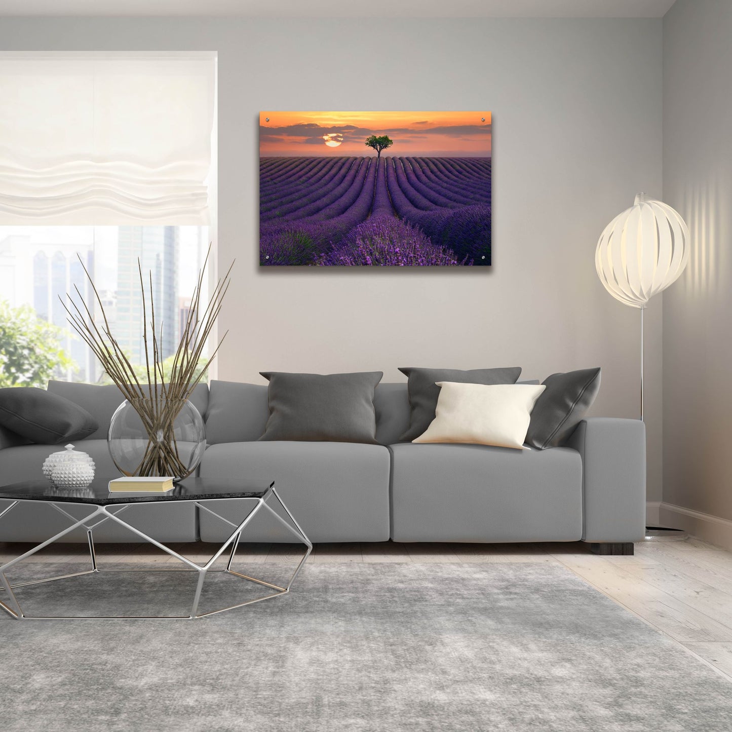 Epic Art ' For the Love of Lavender' by Lee Sie, Acrylic Glass Wall Art,36x24