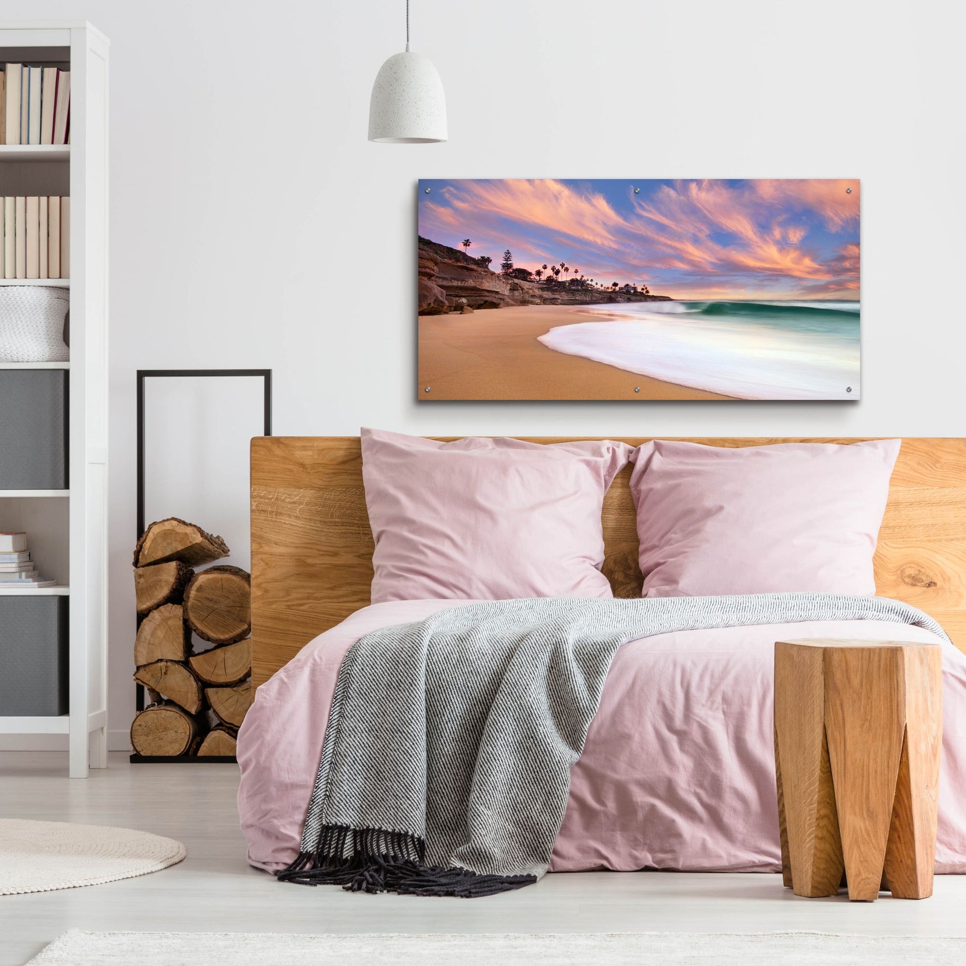 Epic Art ' The Beach Break' by Lee Sie, Acrylic Glass Wall Art,48x24