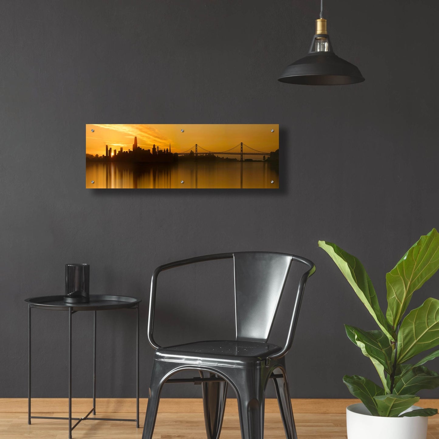 Epic Art ' Urban Fall' by Lee Sie, Acrylic Glass Wall Art,36x12