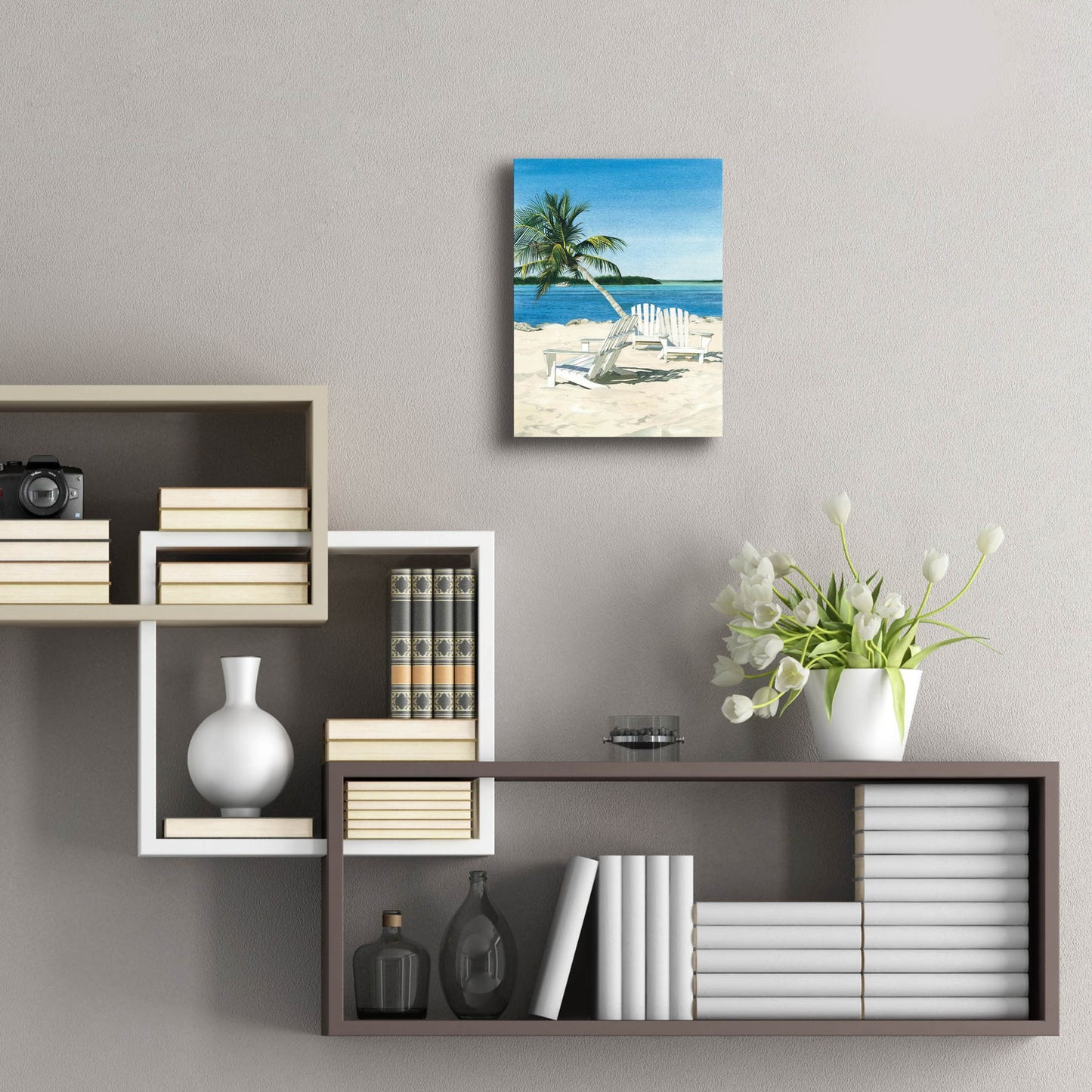 Epic Art ' Paradise' by Linda Roberts, Acrylic Glass Wall Art,12x16