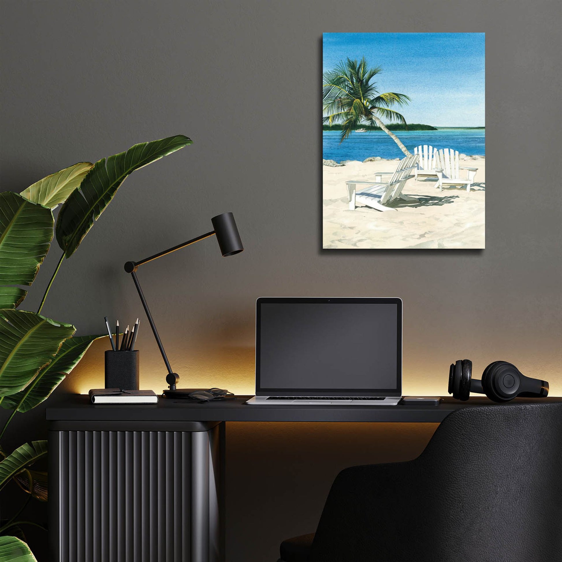 Epic Art ' Paradise' by Linda Roberts, Acrylic Glass Wall Art,12x16