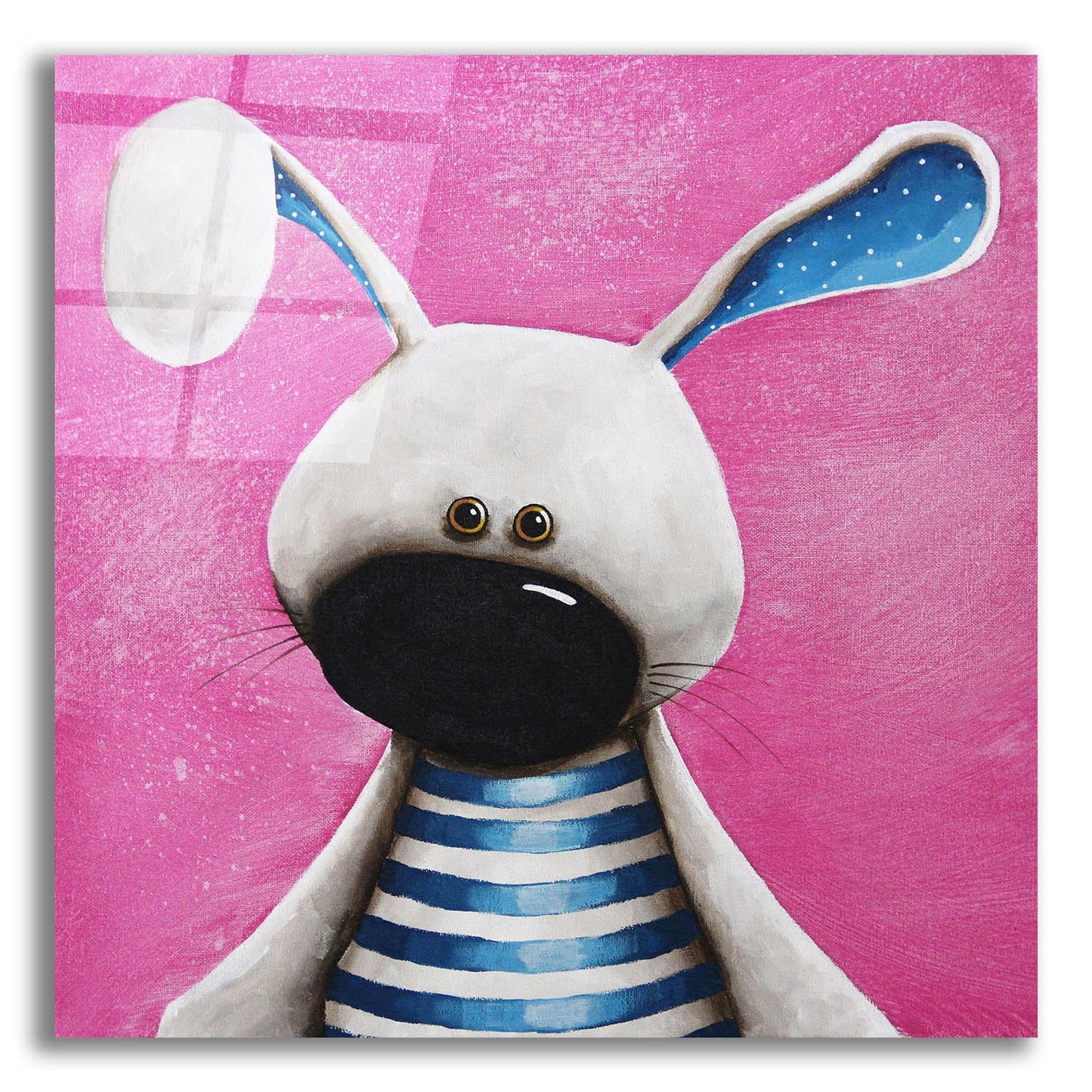 Epic Art ' The Blue Bunny' by Lucia Stewart, Acrylic Glass Wall Art