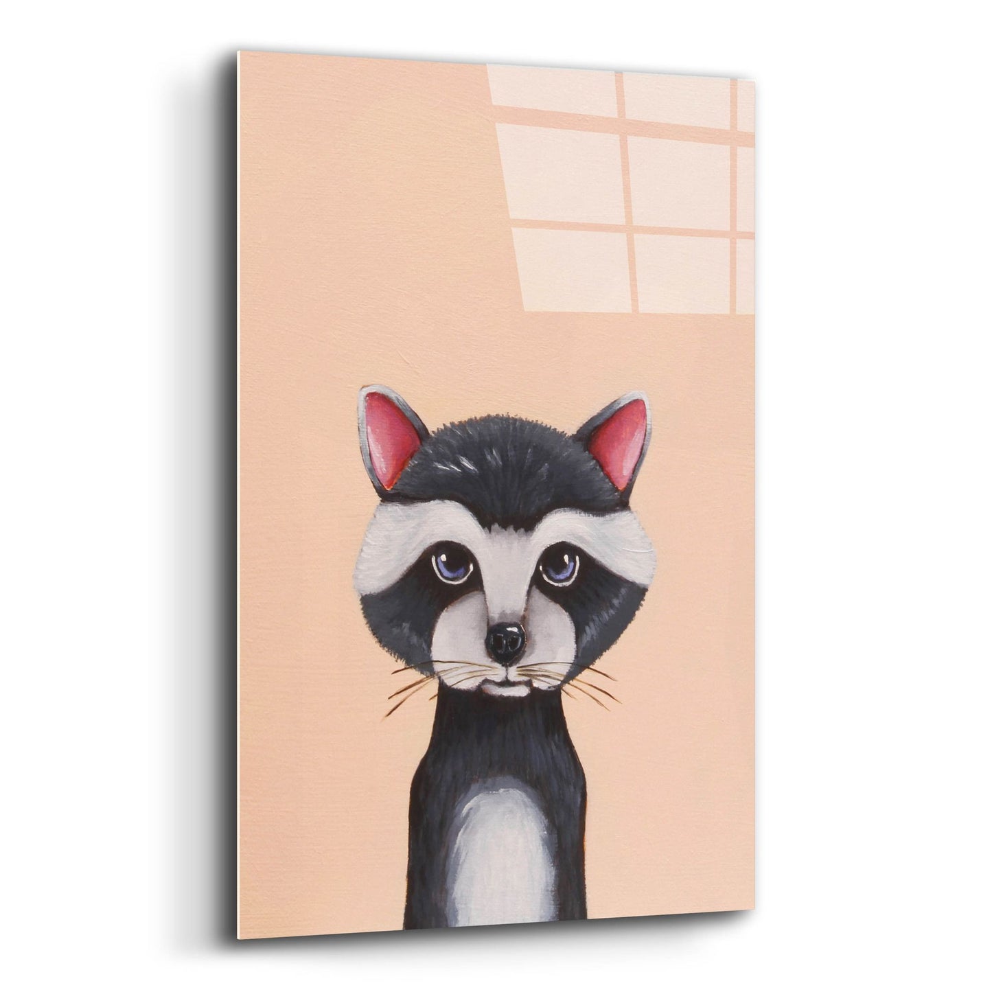 Epic Art ' Baby Raccoon' by Lucia Stewart, Acrylic Glass Wall Art,16x24