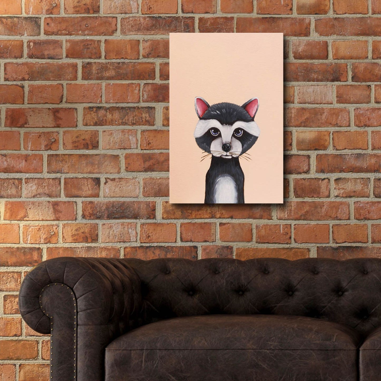 Epic Art ' Baby Raccoon' by Lucia Stewart, Acrylic Glass Wall Art,16x24