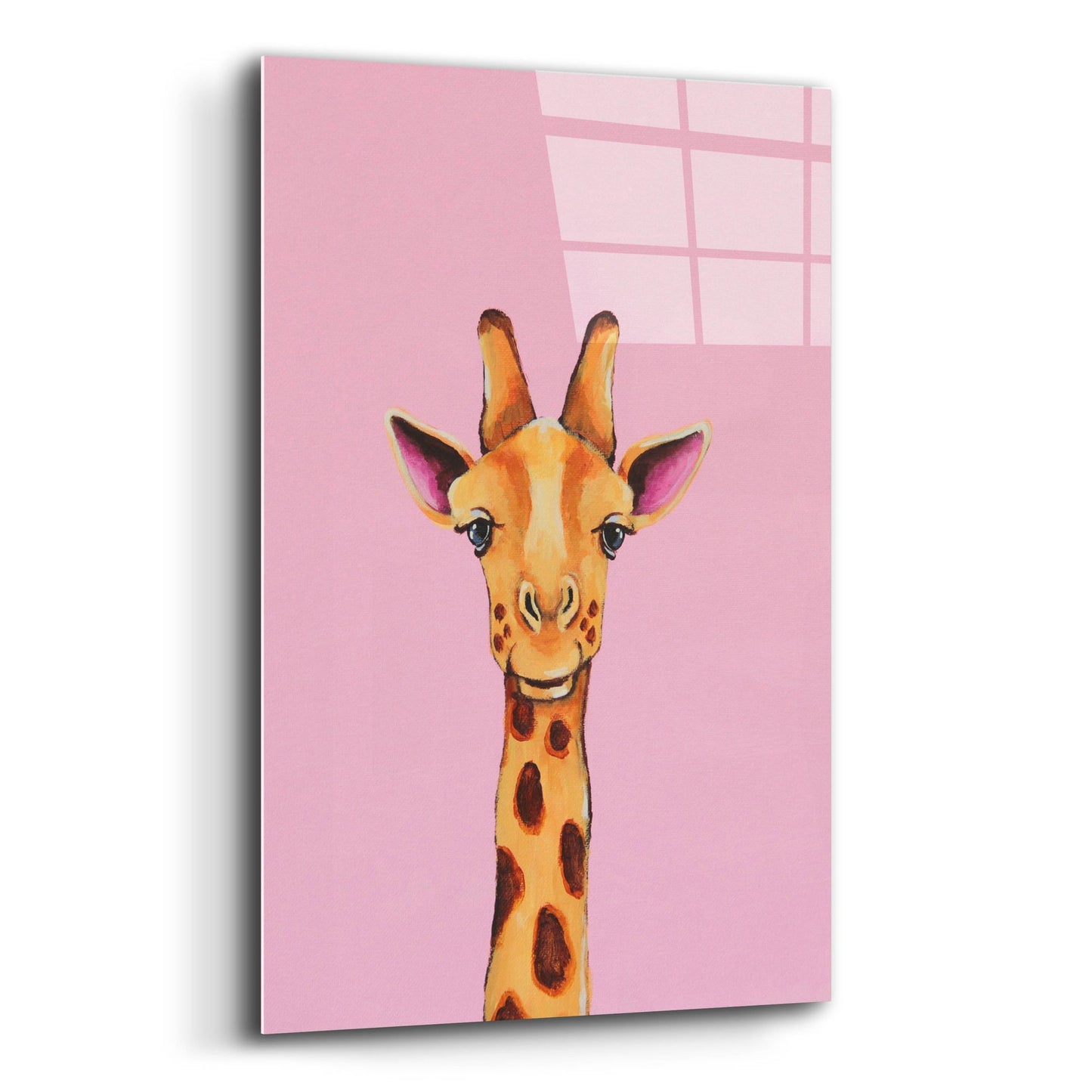 Epic Art ' Baby Giraffe' by Lucia Stewart, Acrylic Glass Wall Art,12x16