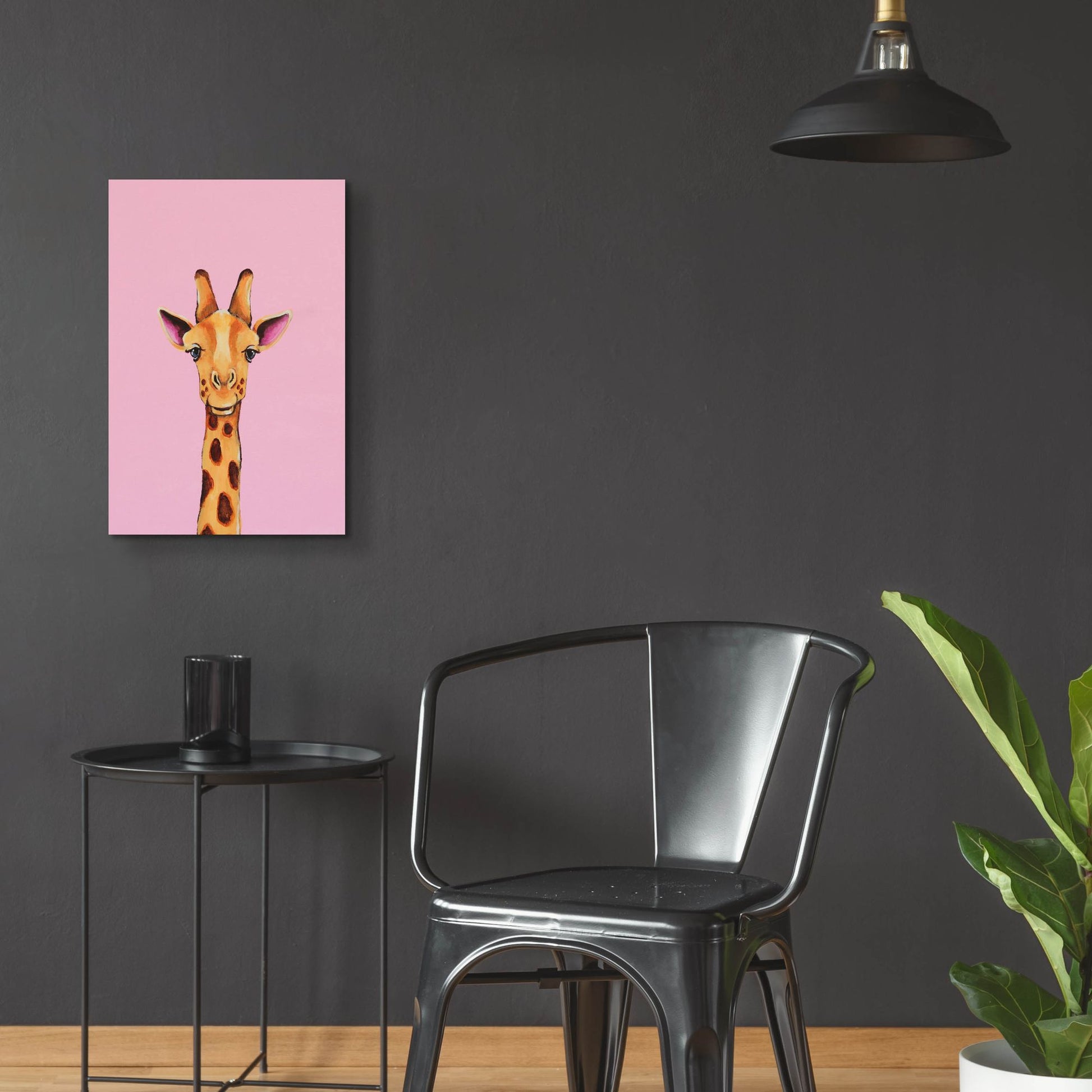 Epic Art ' Baby Giraffe' by Lucia Stewart, Acrylic Glass Wall Art,16x24