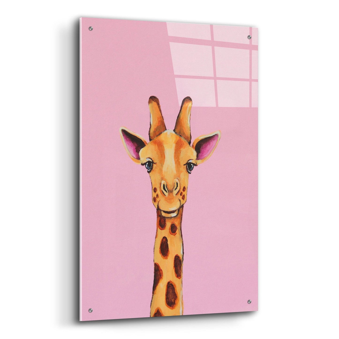 Epic Art ' Baby Giraffe' by Lucia Stewart, Acrylic Glass Wall Art,24x36