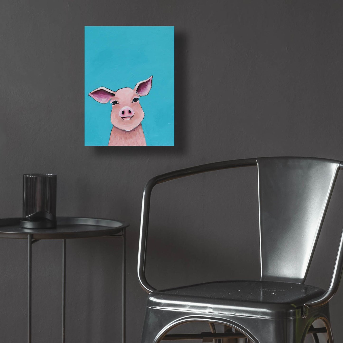 Epic Art ' Little Pig' by Lucia Stewart, Acrylic Glass Wall Art,12x16