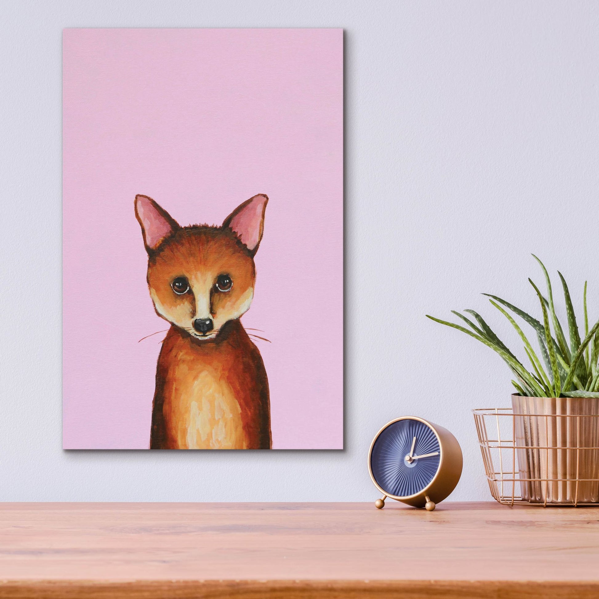 Epic Art ' Little Fox' by Lucia Stewart, Acrylic Glass Wall Art,12x16