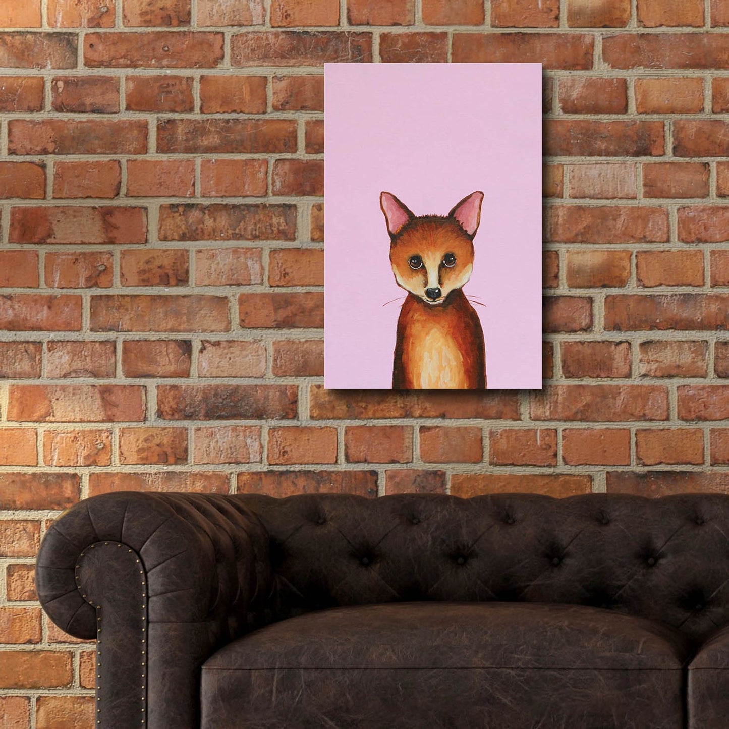 Epic Art ' Little Fox' by Lucia Stewart, Acrylic Glass Wall Art,16x24