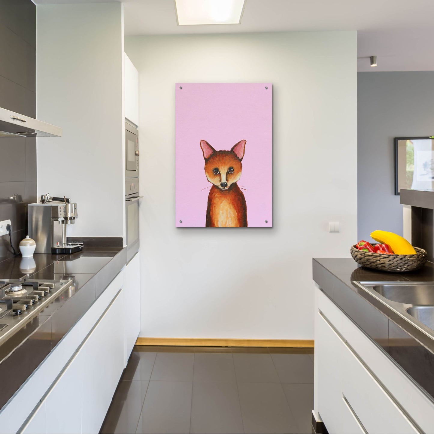 Epic Art ' Little Fox' by Lucia Stewart, Acrylic Glass Wall Art,24x36