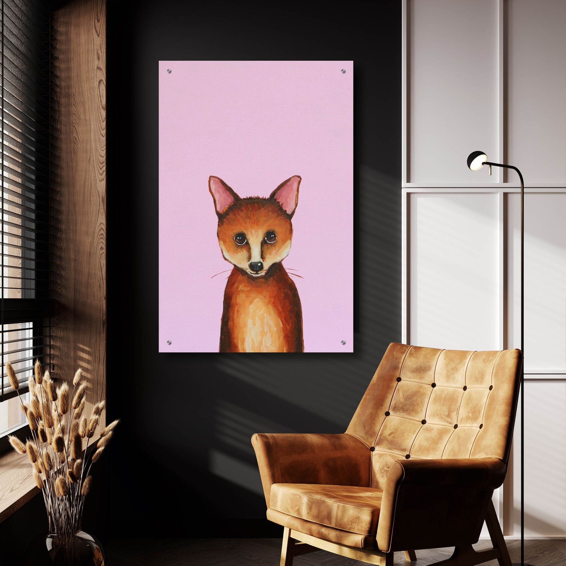 Epic Art ' Little Fox' by Lucia Stewart, Acrylic Glass Wall Art,24x36