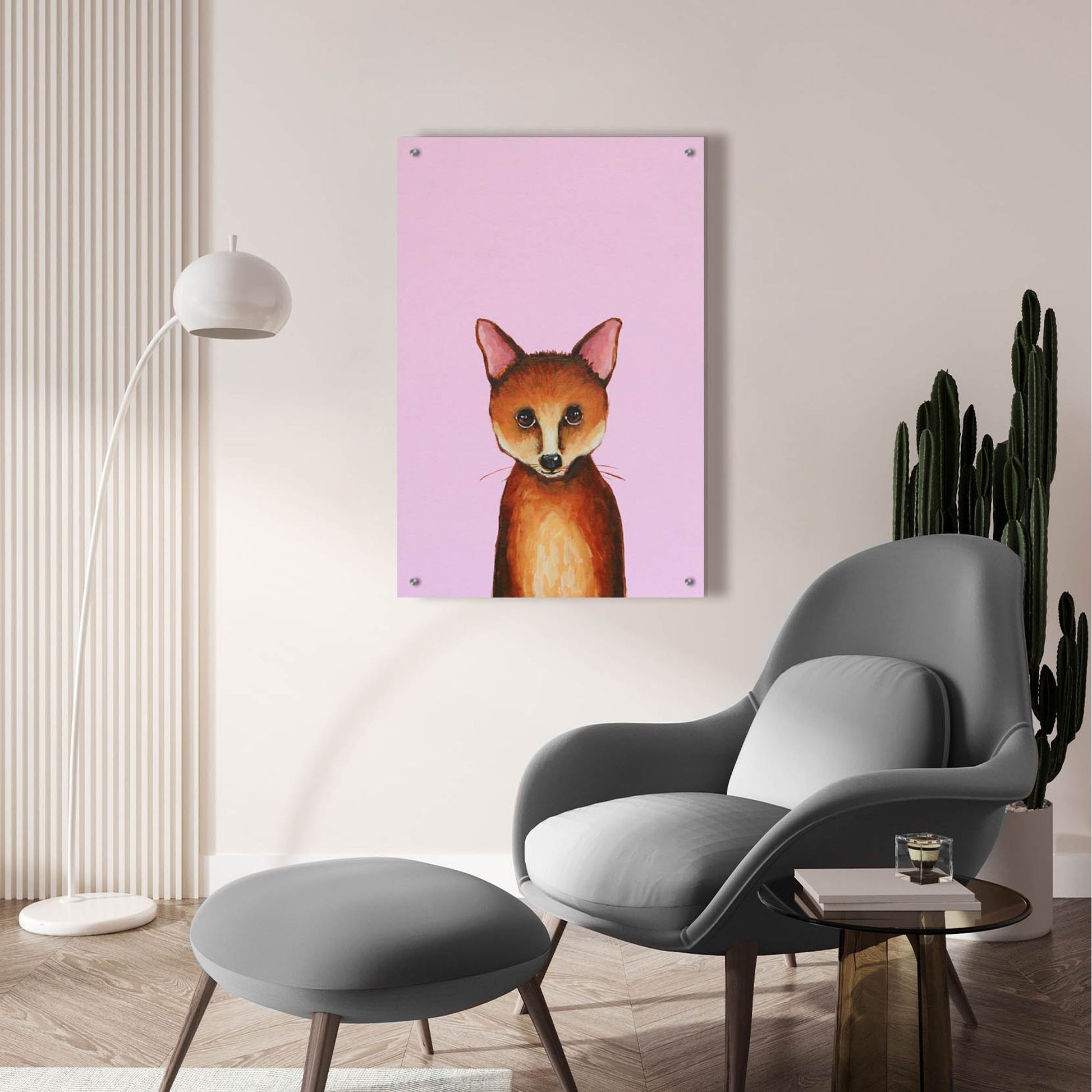 Epic Art ' Little Fox' by Lucia Stewart, Acrylic Glass Wall Art,24x36