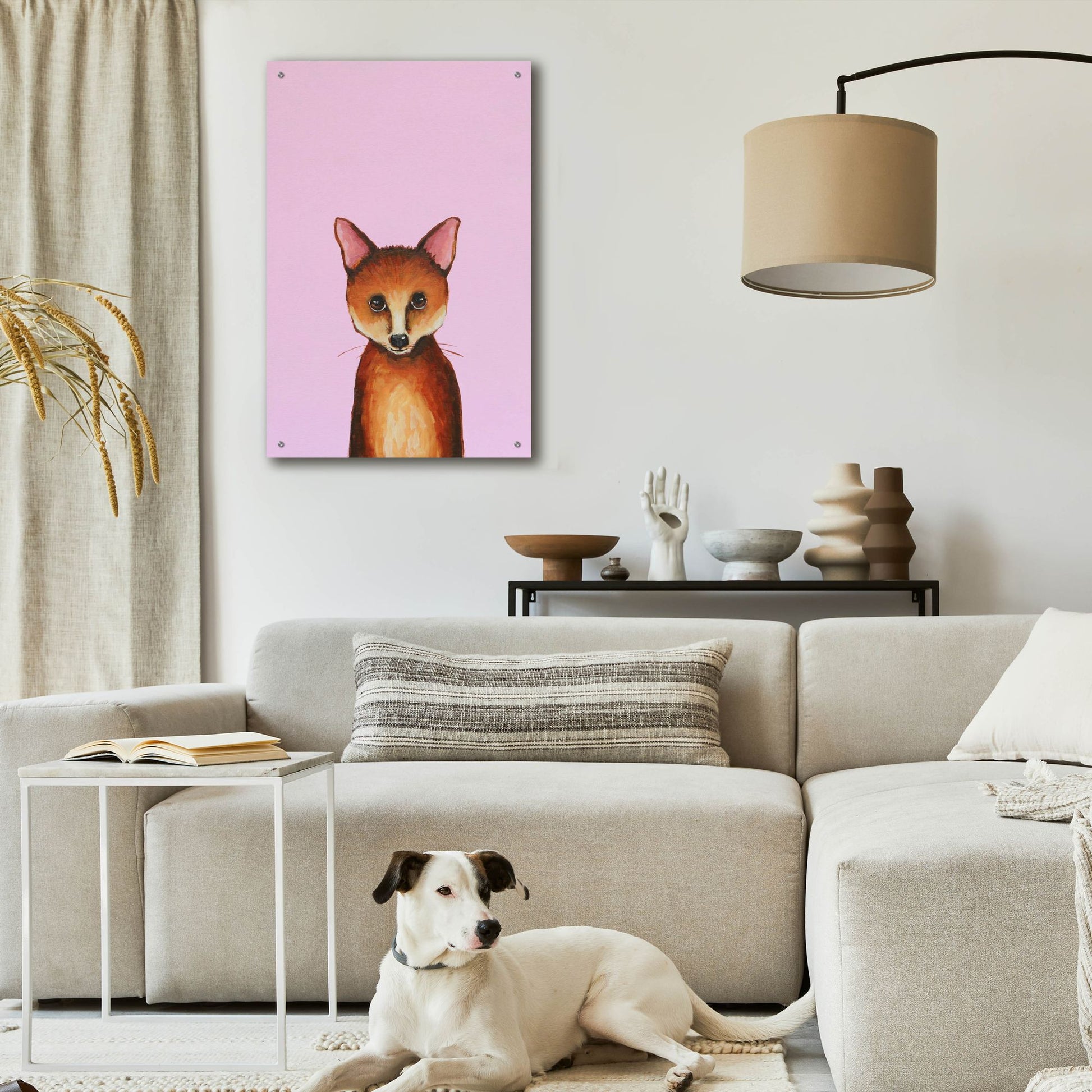 Epic Art ' Little Fox' by Lucia Stewart, Acrylic Glass Wall Art,24x36