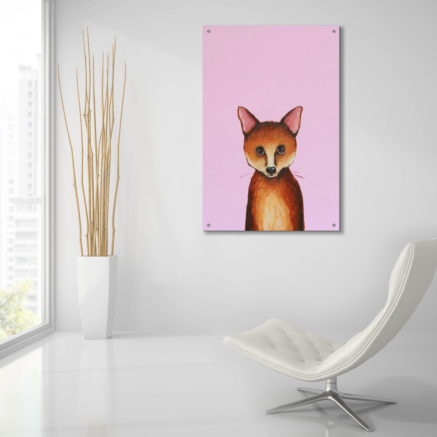 Epic Art ' Little Fox' by Lucia Stewart, Acrylic Glass Wall Art,24x36