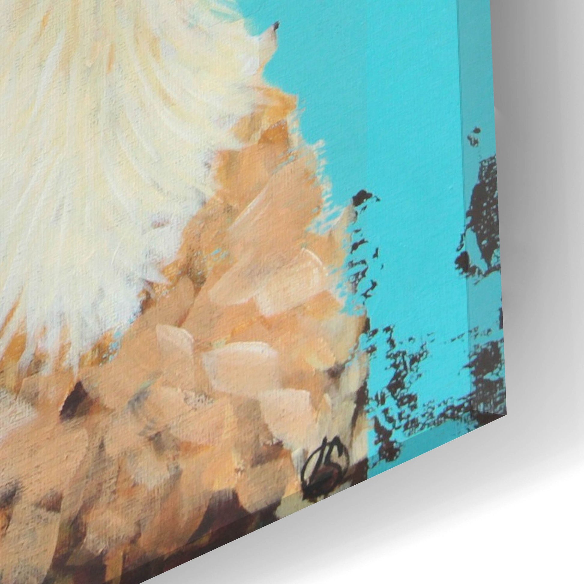 Epic Art ' Llama Sue' by Lucia Stewart, Acrylic Glass Wall Art,12x24