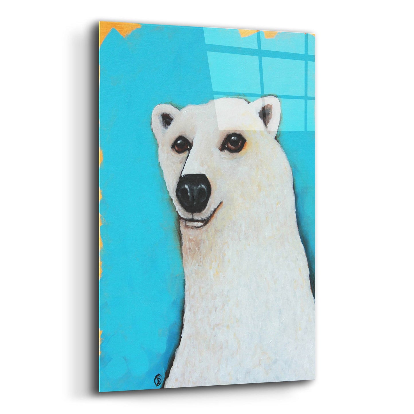 Epic Art ' The Cute Polar Bear' by Lucia Stewart, Acrylic Glass Wall Art,12x16