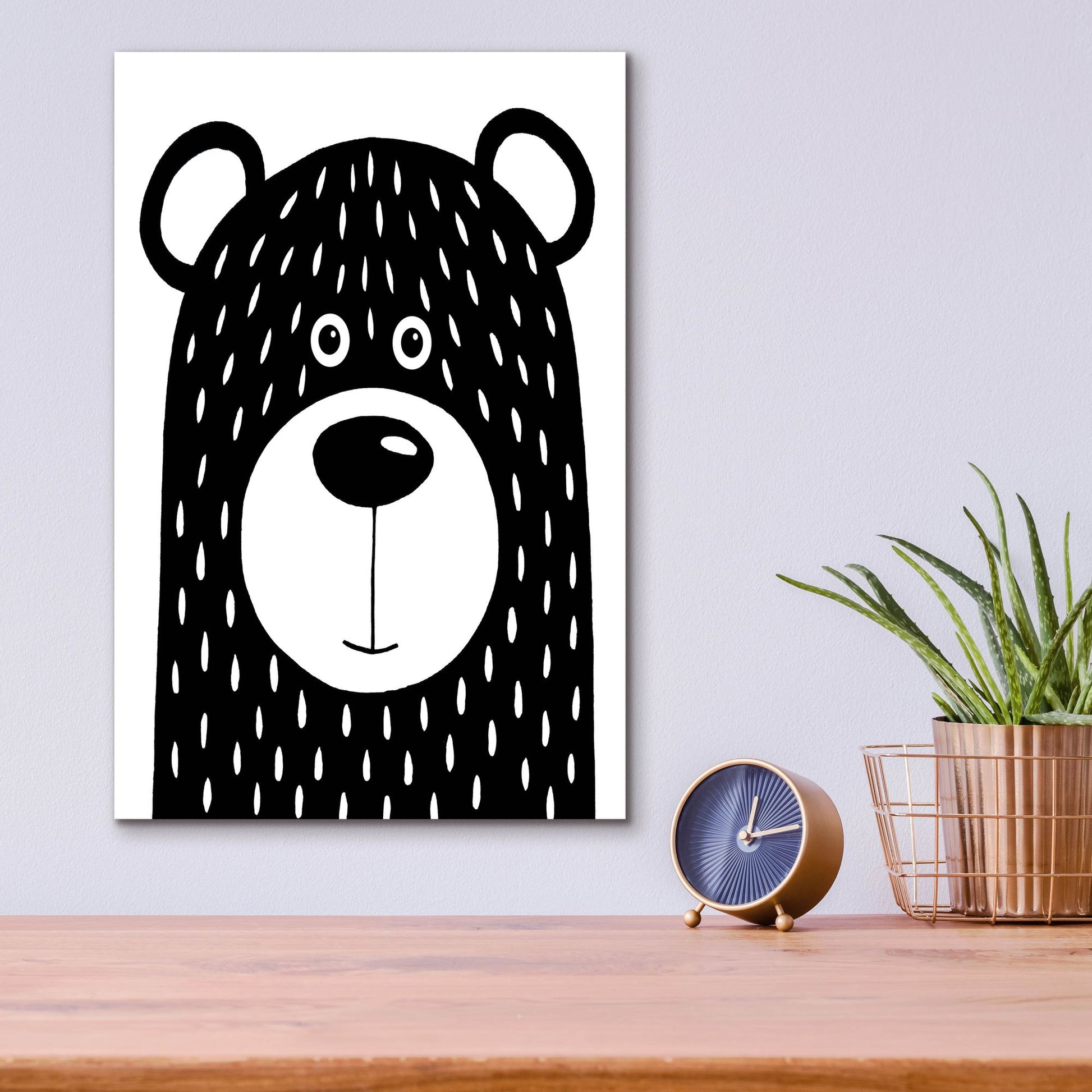 Epic Art ' Vanilla Bear' by Lucia Stewart, Acrylic Glass Wall Art,12x16