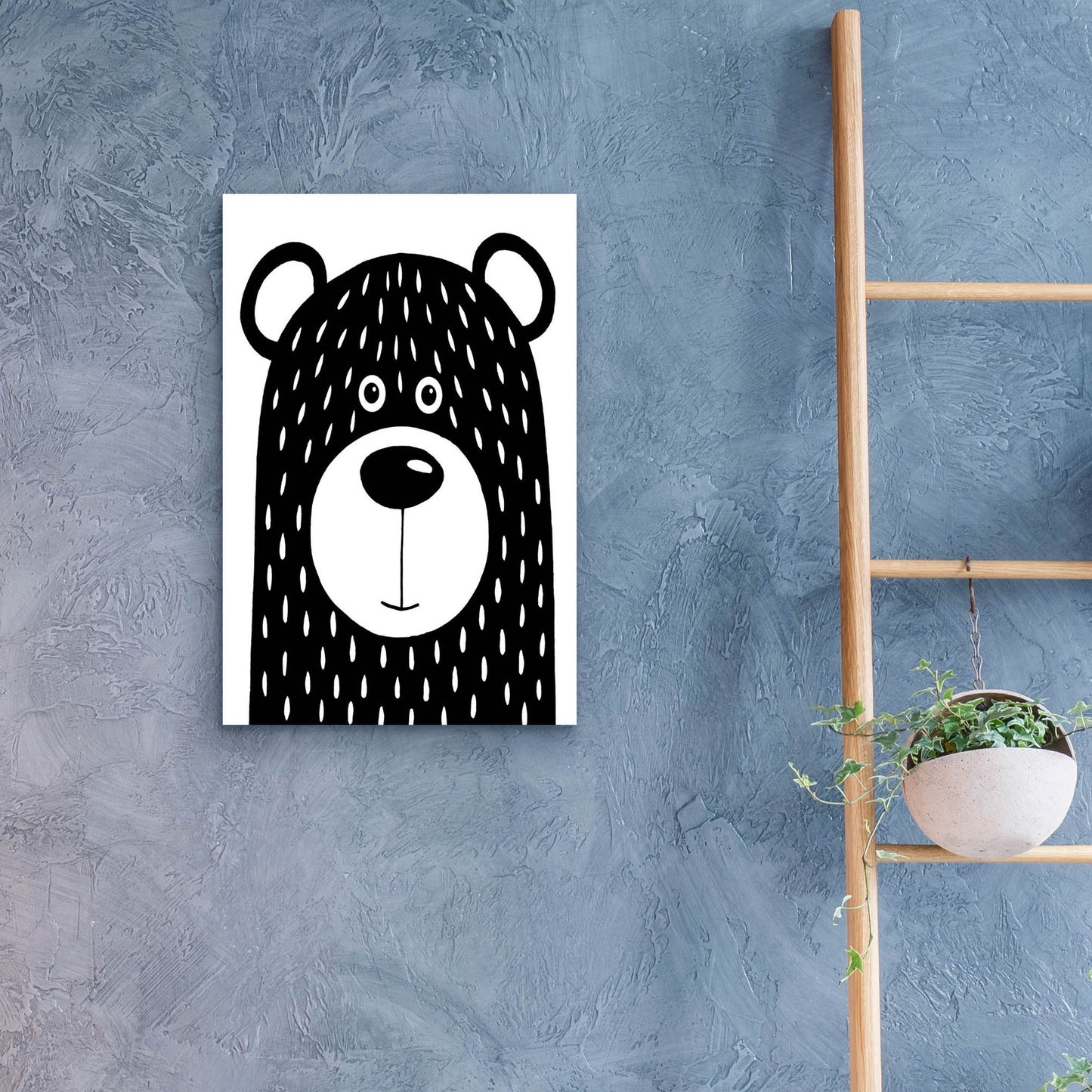 Epic Art ' Vanilla Bear' by Lucia Stewart, Acrylic Glass Wall Art,16x24