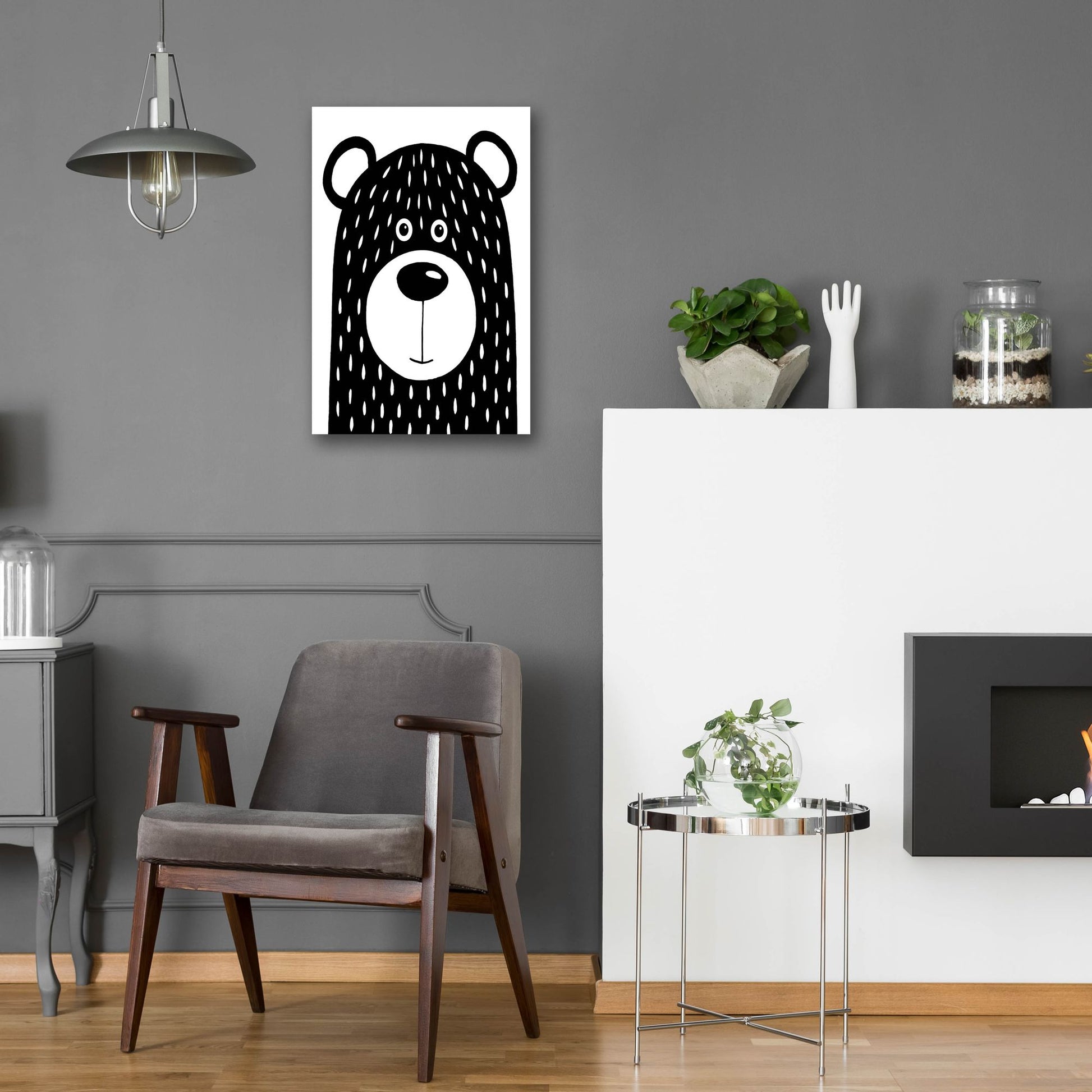 Epic Art ' Vanilla Bear' by Lucia Stewart, Acrylic Glass Wall Art,16x24