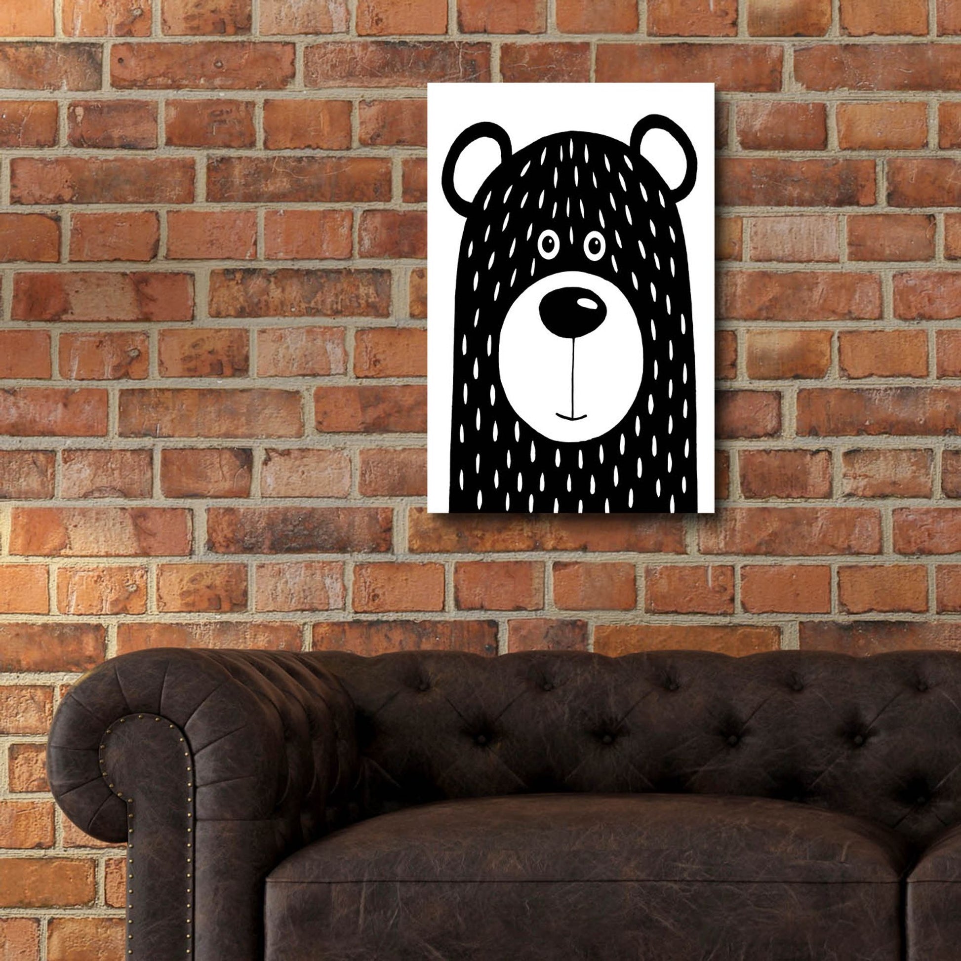 Epic Art ' Vanilla Bear' by Lucia Stewart, Acrylic Glass Wall Art,16x24