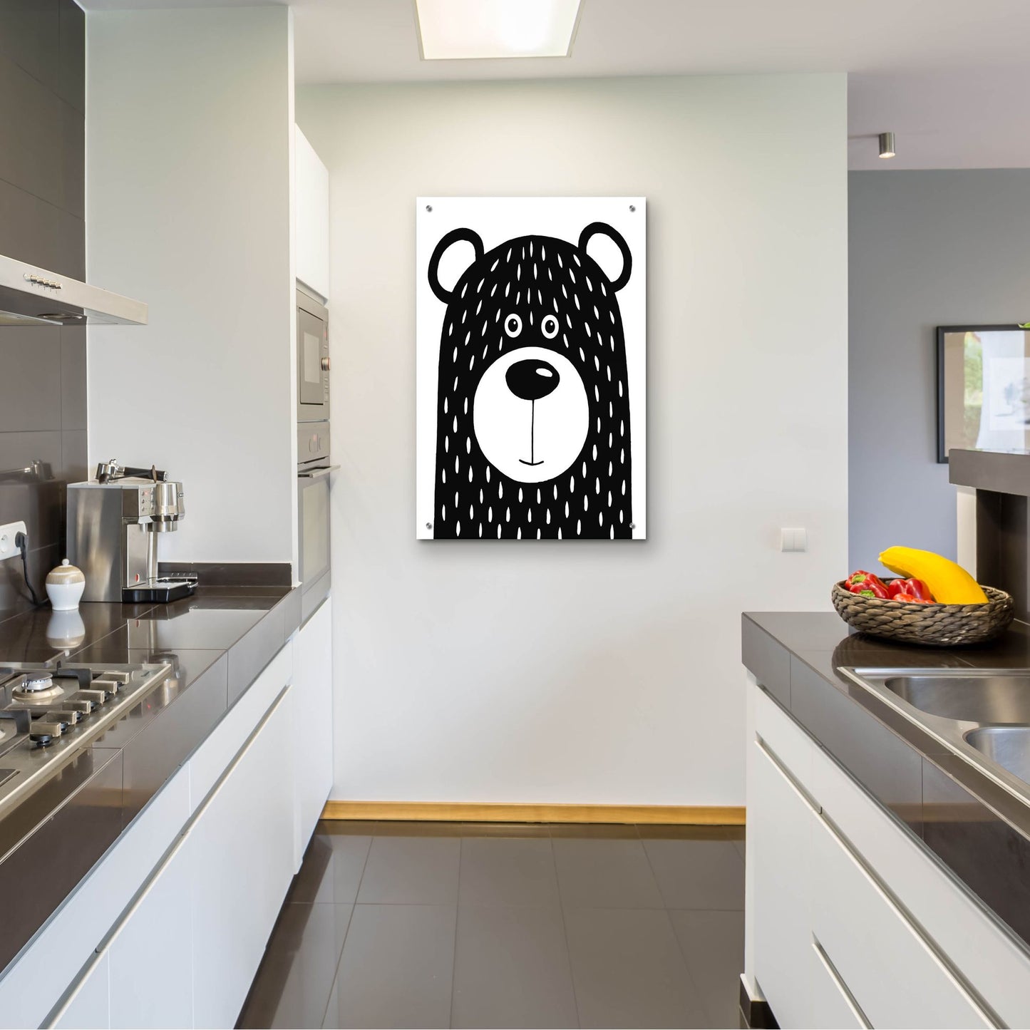 Epic Art ' Vanilla Bear' by Lucia Stewart, Acrylic Glass Wall Art,24x36