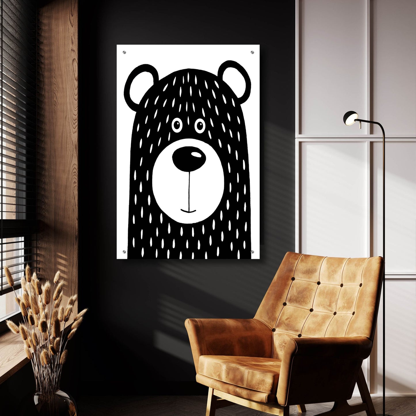 Epic Art ' Vanilla Bear' by Lucia Stewart, Acrylic Glass Wall Art,24x36