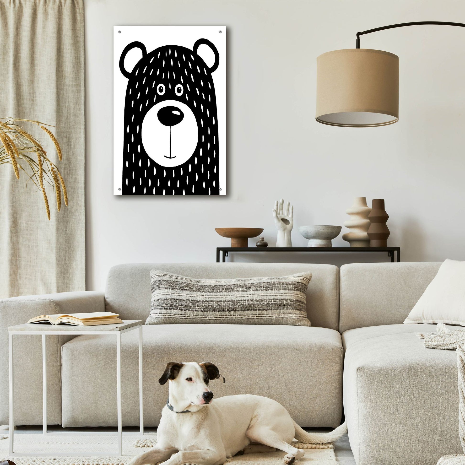 Epic Art ' Vanilla Bear' by Lucia Stewart, Acrylic Glass Wall Art,24x36