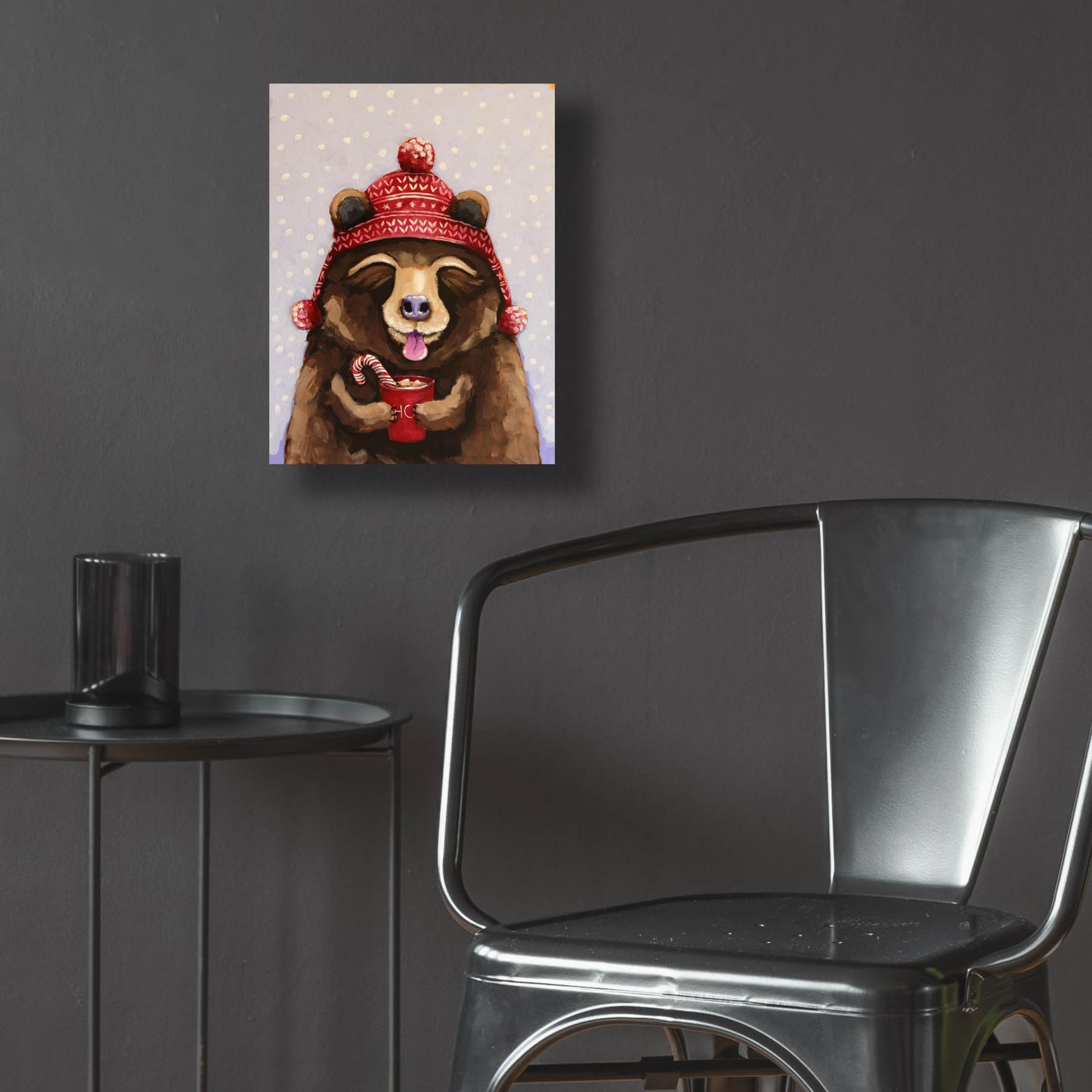 Epic Art ' Hot Chocolate Bear' by Lucia Stewart, Acrylic Glass Wall Art,12x16