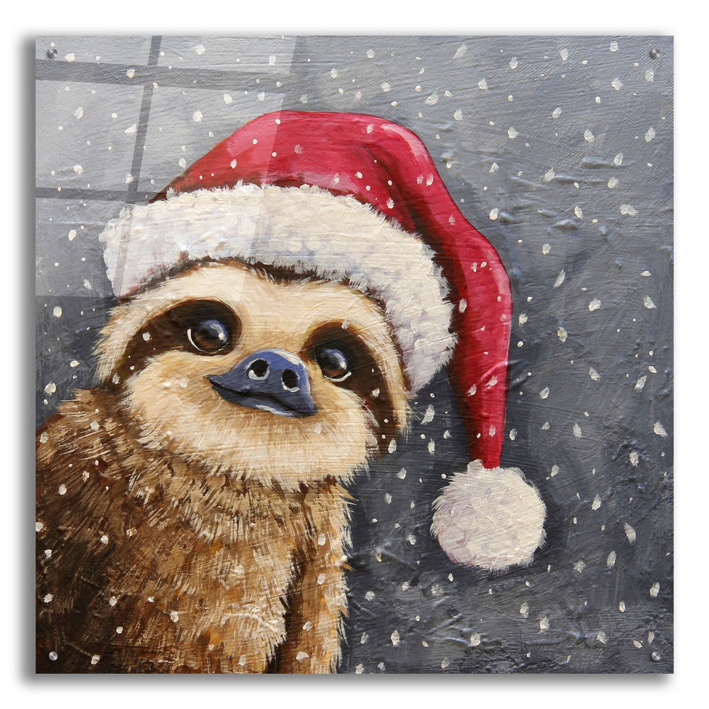 Epic Art ' Merry Sloth' by Lucia Stewart, Acrylic Glass Wall Art