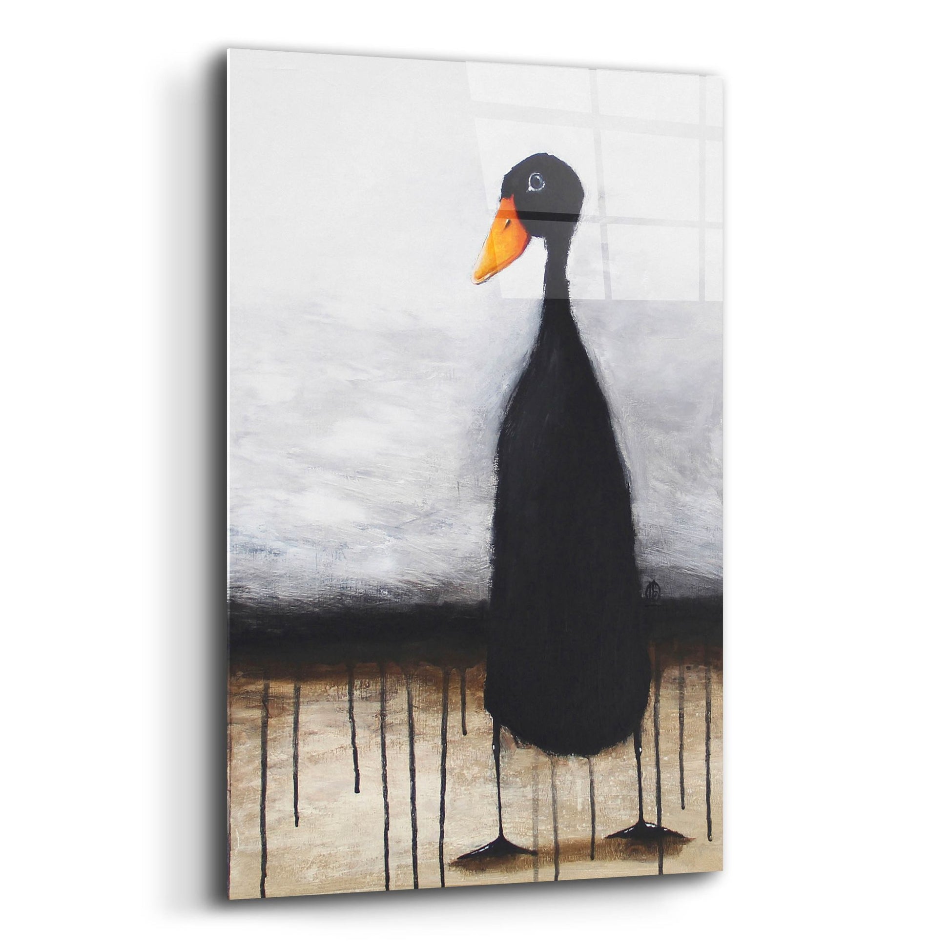 Epic Art ' The Black Duck' by Lucia Stewart, Acrylic Glass Wall Art,12x16