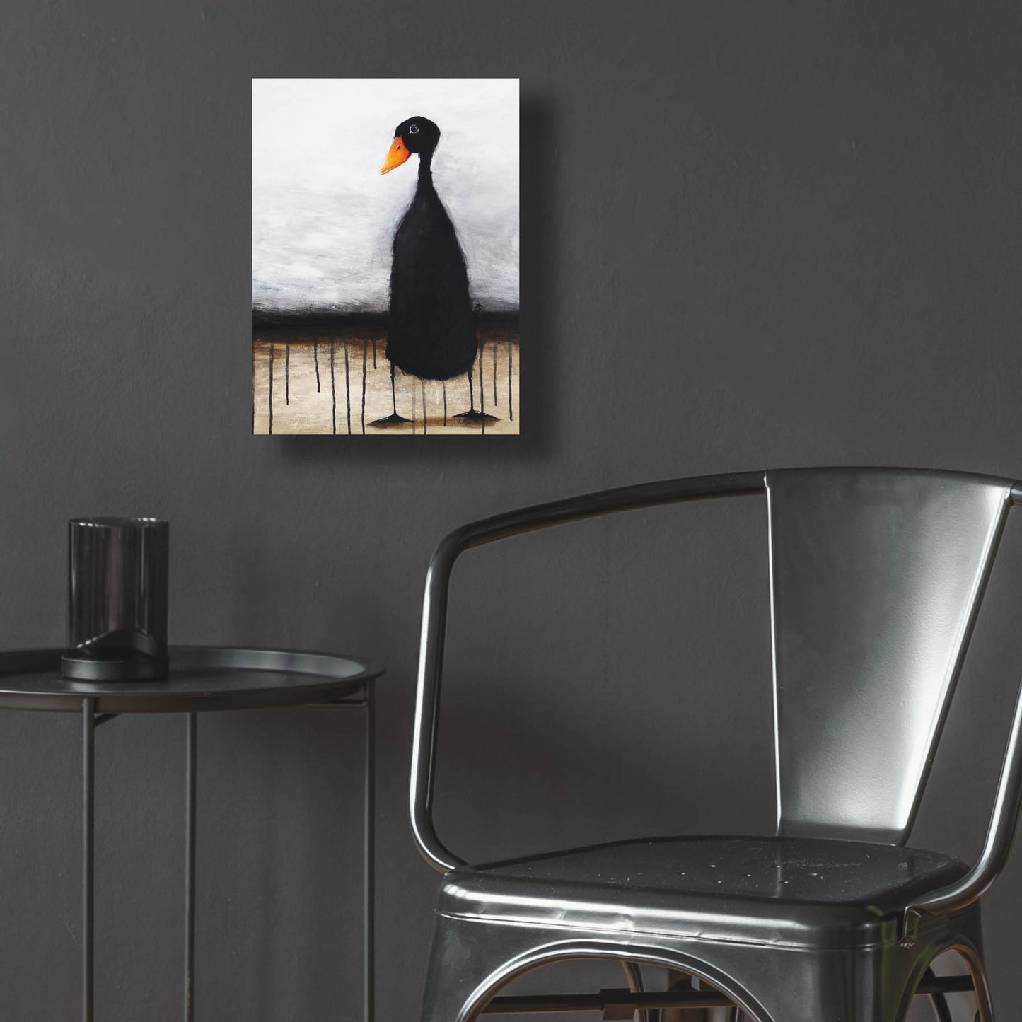 Epic Art ' The Black Duck' by Lucia Stewart, Acrylic Glass Wall Art,12x16