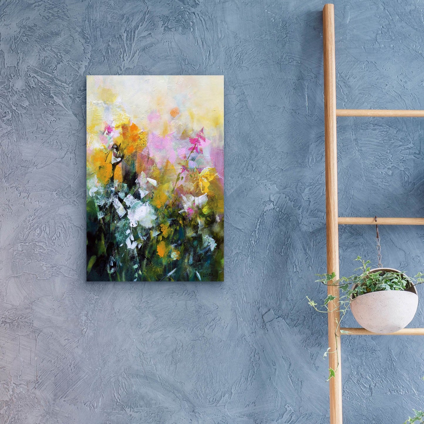 Epic Art ' Always Flowers' by Marianne Quinzin, Acrylic Glass Wall Art,16x24