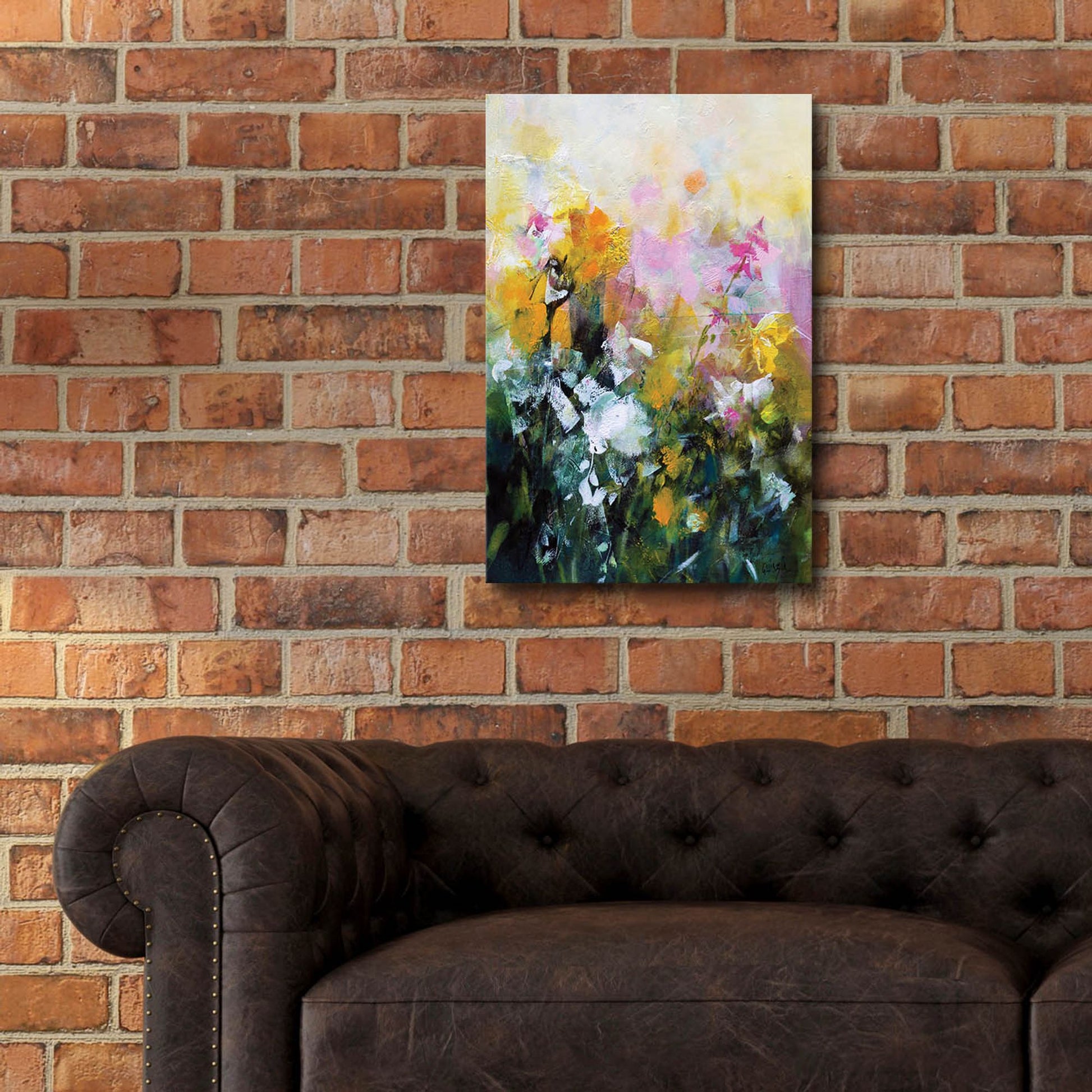 Epic Art ' Always Flowers' by Marianne Quinzin, Acrylic Glass Wall Art,16x24