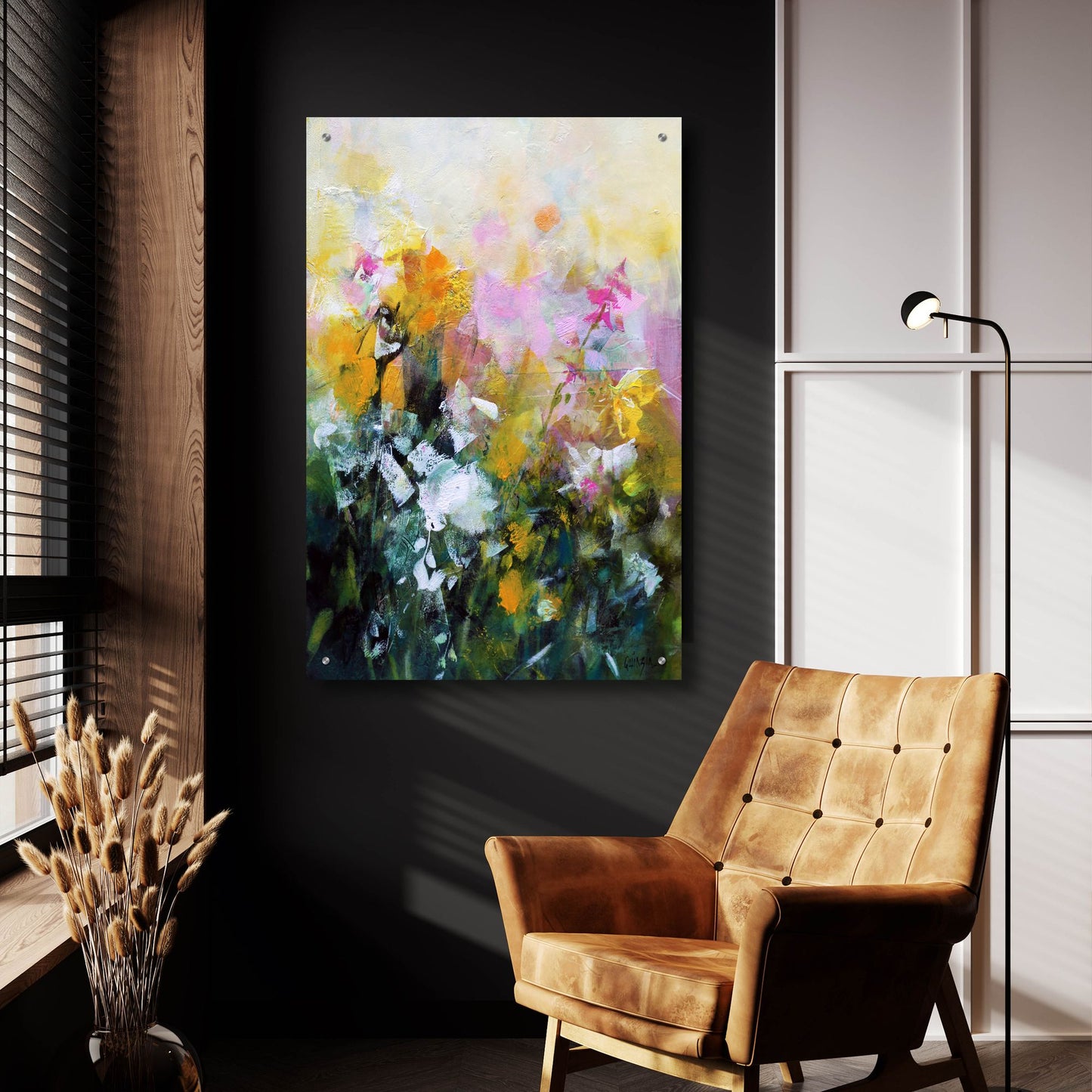 Epic Art ' Always Flowers' by Marianne Quinzin, Acrylic Glass Wall Art,24x36