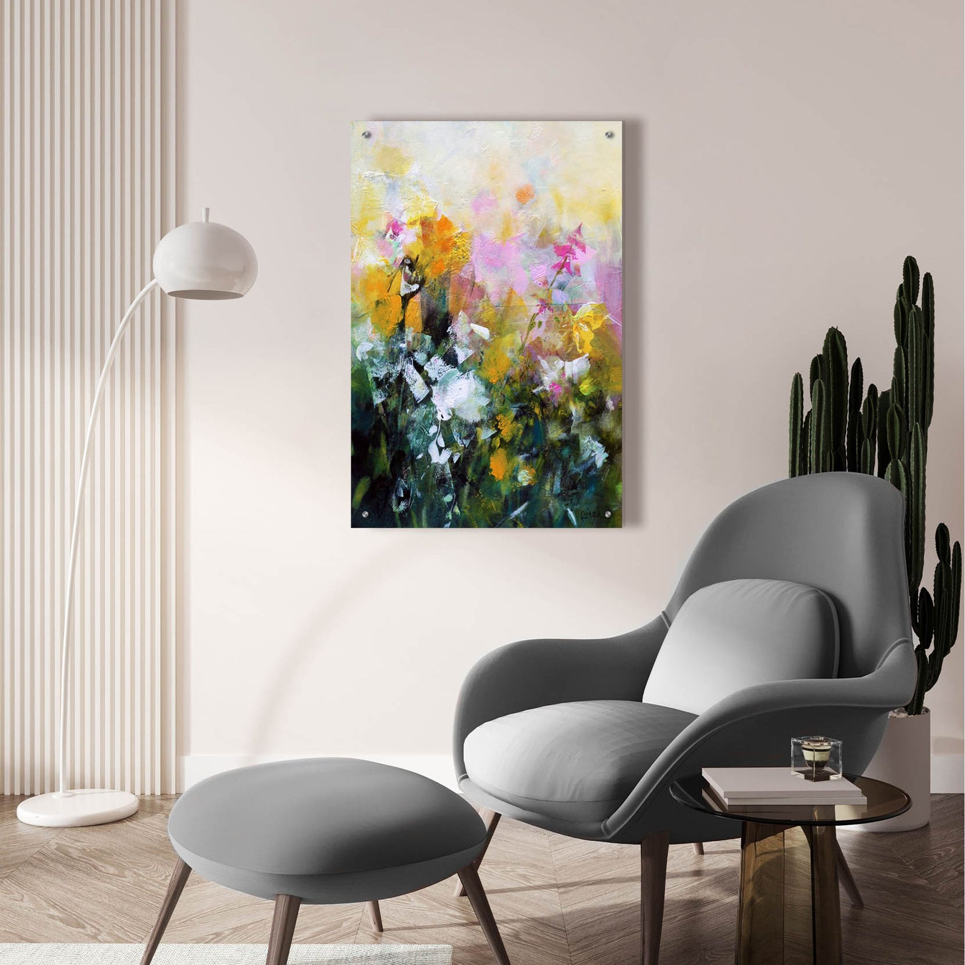 Epic Art ' Always Flowers' by Marianne Quinzin, Acrylic Glass Wall Art,24x36